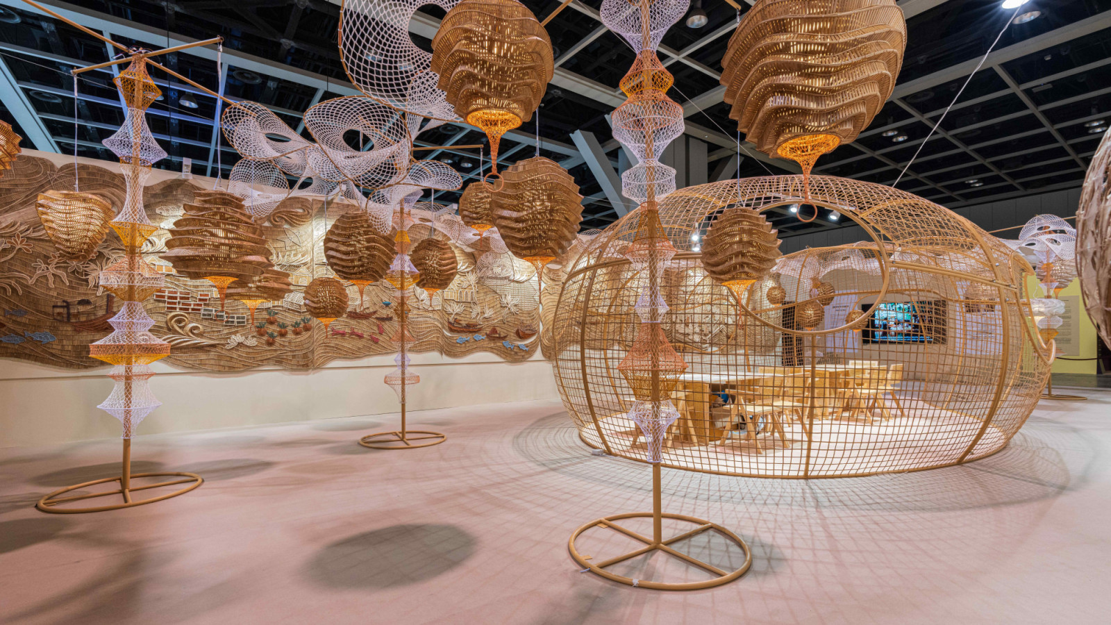 The ‘Breath of Bamboo’ installation by Aromdee at the Maison&Objet Intérieurs Hong Kong 2025