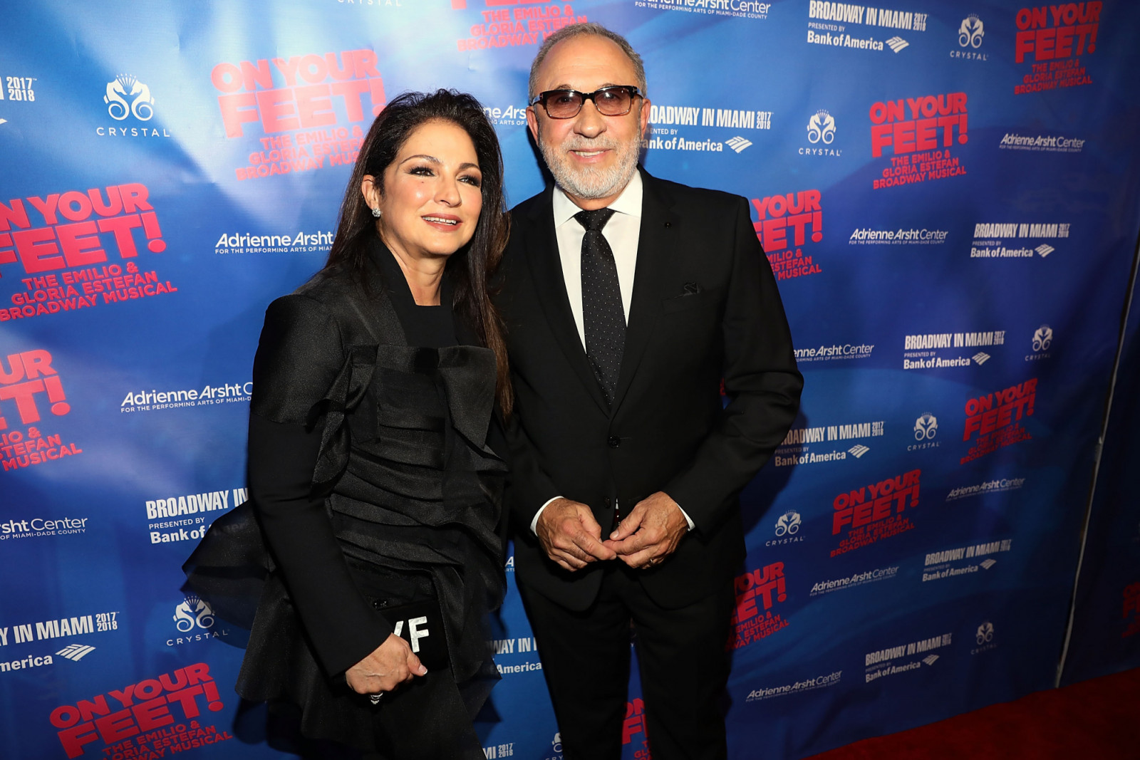 MIAMI, FL - OCTOBER 06: Gloria and Emilio Estefan attends "On Your Feet!" National Tour Opening Night at Adrienne Arsht Center on October 6, 2017 in Miami, Florida. (Photo by Aaron Davidson/Getty Images)