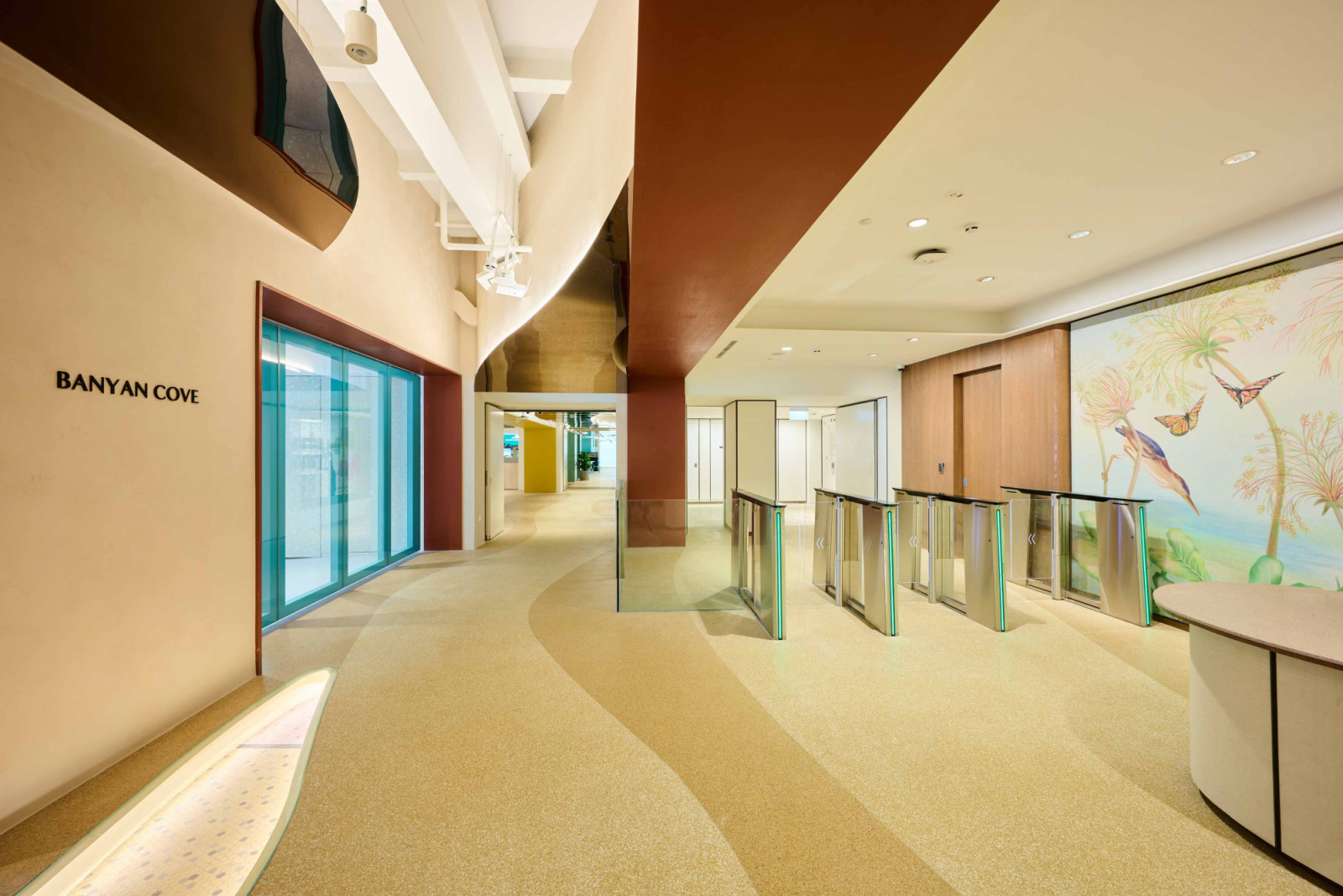 Banyan Cove is a 2,870 sqft event space on the first floor, suitable for exhibitions and community workshops or events