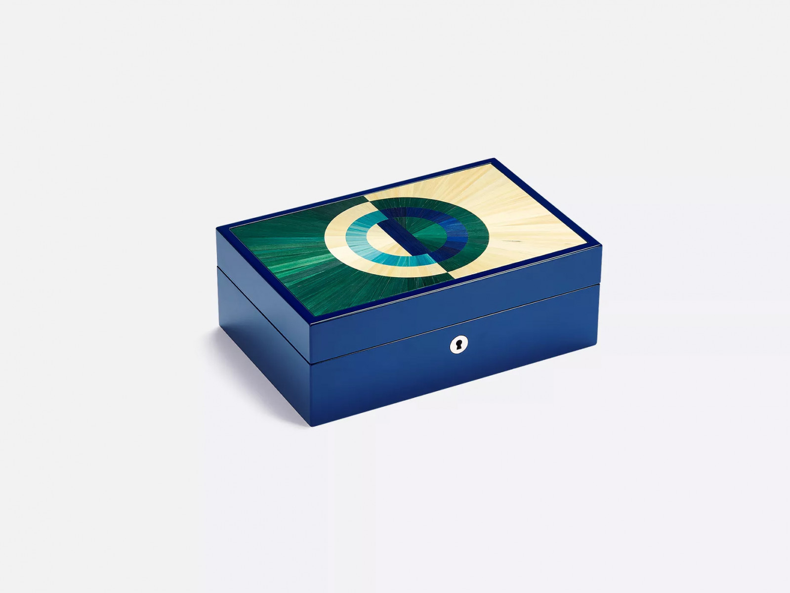 The Dior Eight-Piece Watch Case is subtly adorned with the house’s initials