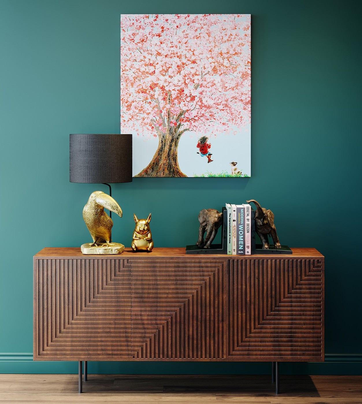 Kare elephant bookends add a touch of whimsy to the home