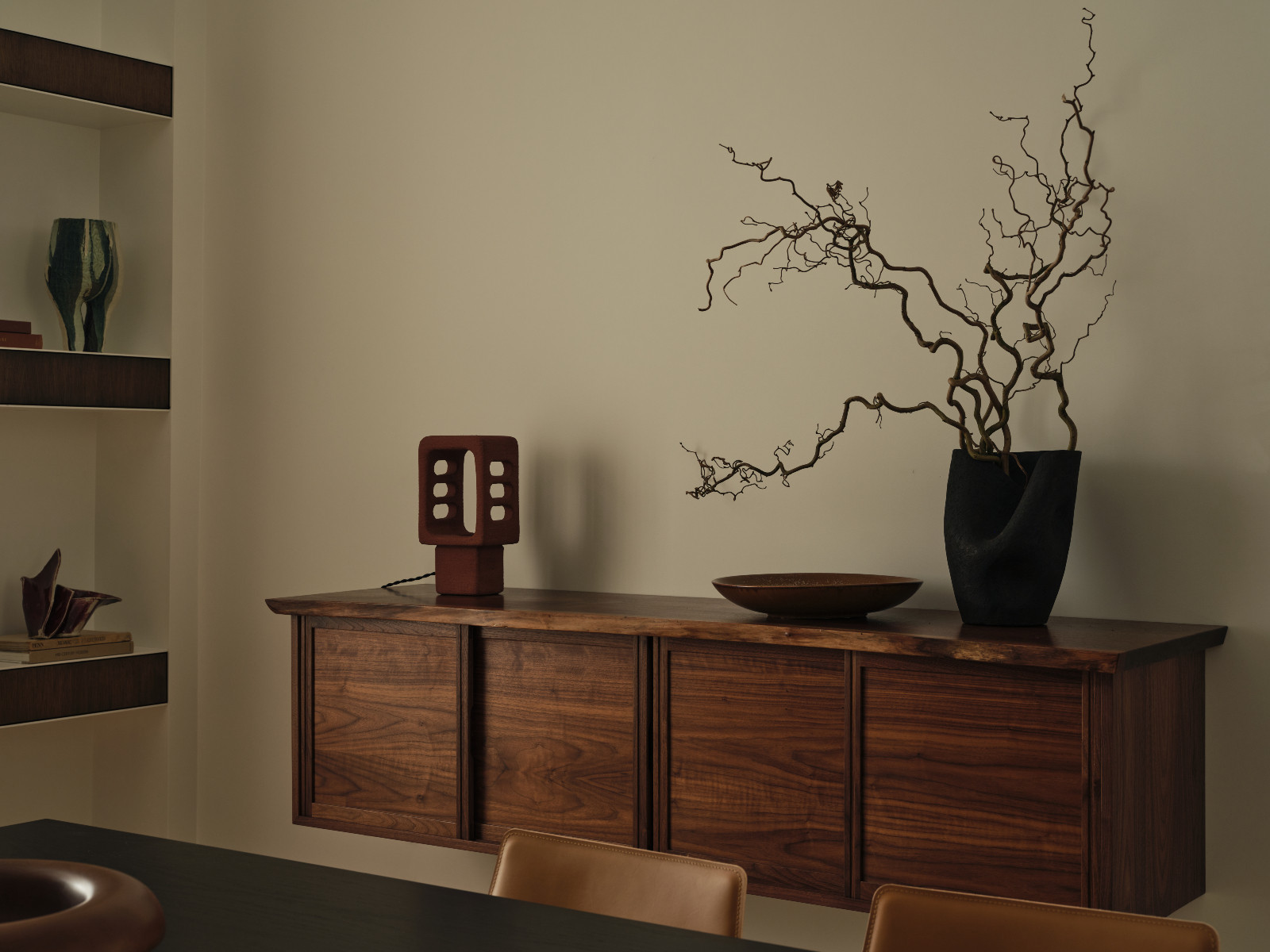 The living room of a family home in Weston, Massachusetts, designed by Sashya Thind