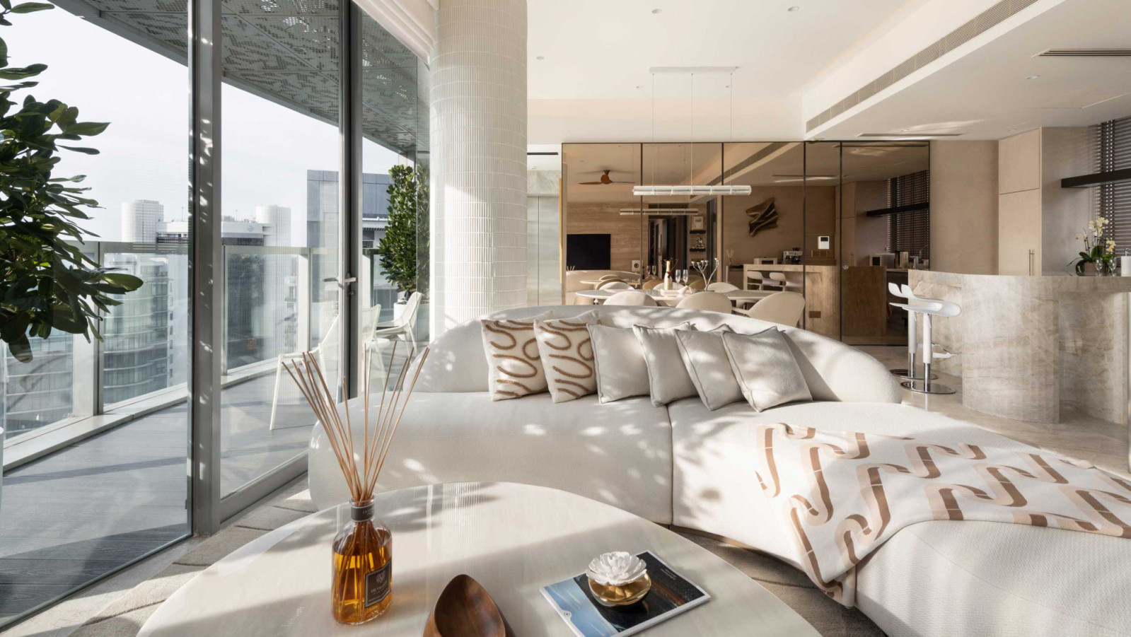 See how Architology Interiors transformed a Cairnhill penthouse with a golden-hour palette