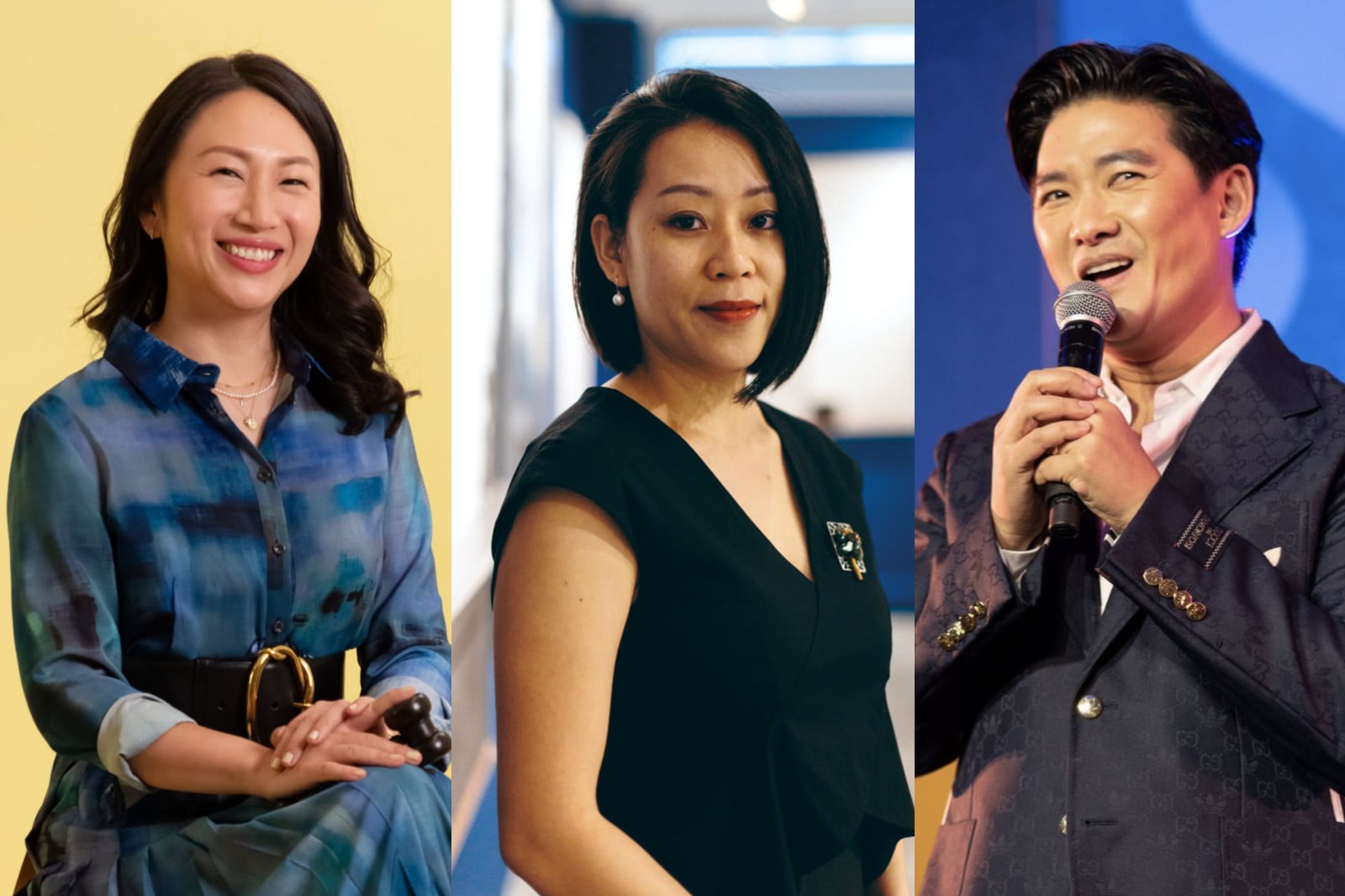 Elaine Kwok, Ning Chong and Tim Yap for Tatler Asia Father's Day 2026