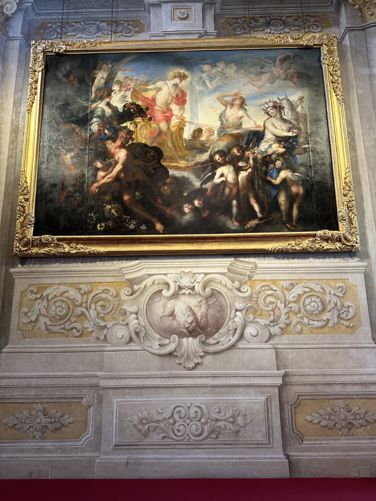 Religious art abound in the Palazzo Rosso-Strada Nuova Museums in Genoa, Italy