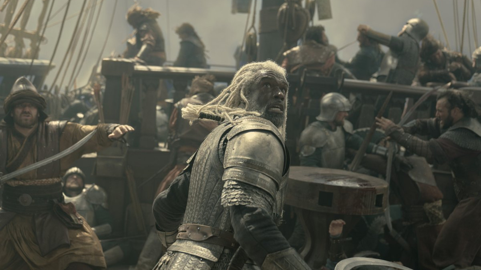 The Sea Snake, Corlys Velaryon, at the Battle of the Gullet (Photo: courtesy of HBO / Ollie Upton)