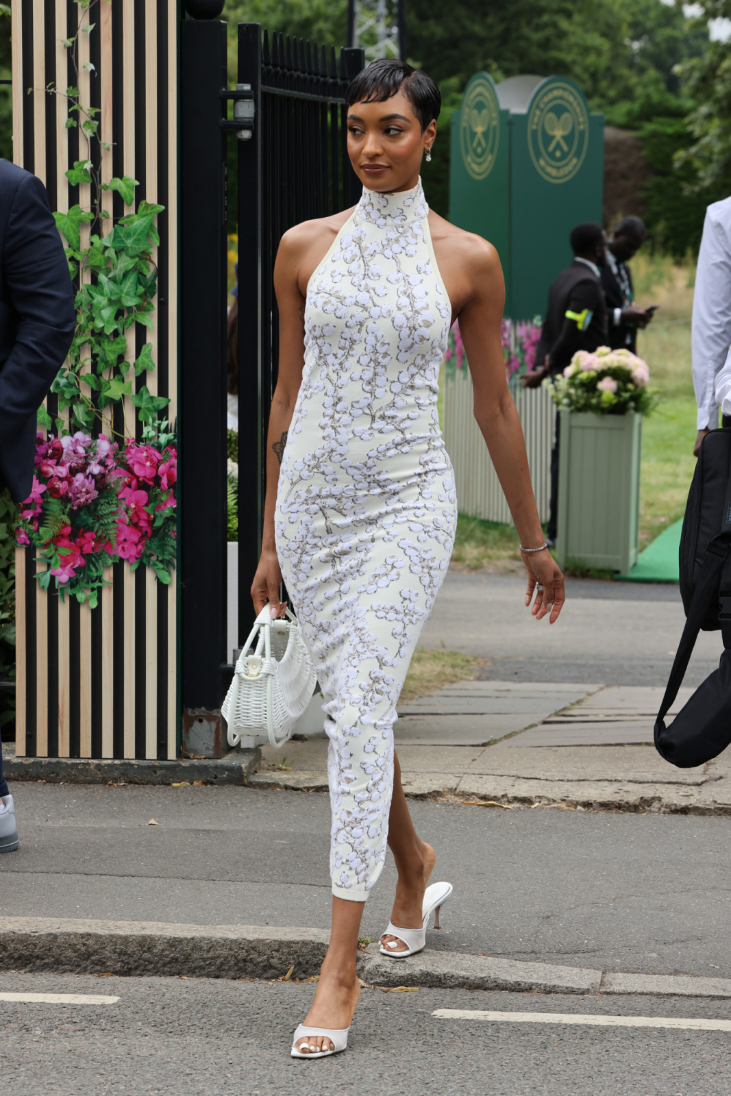 LONDON, ENGLAND - JULY 13: Jourdan Dunn attends day thirteen of the Wimbledon Tennis Championships at the All England Lawn Tennis and Croquet Club on July 13, 2024 in London, England. (Photo by Neil Mockford/GC Images)