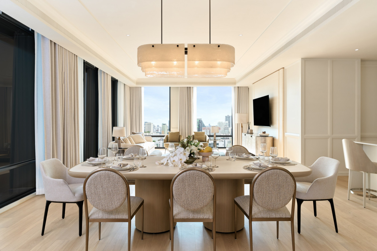 ตัวอย่างการตกแต่งภายในของโครงการ InterContinental Residences Bangkok Asoke (ภาพ: CG Capital)