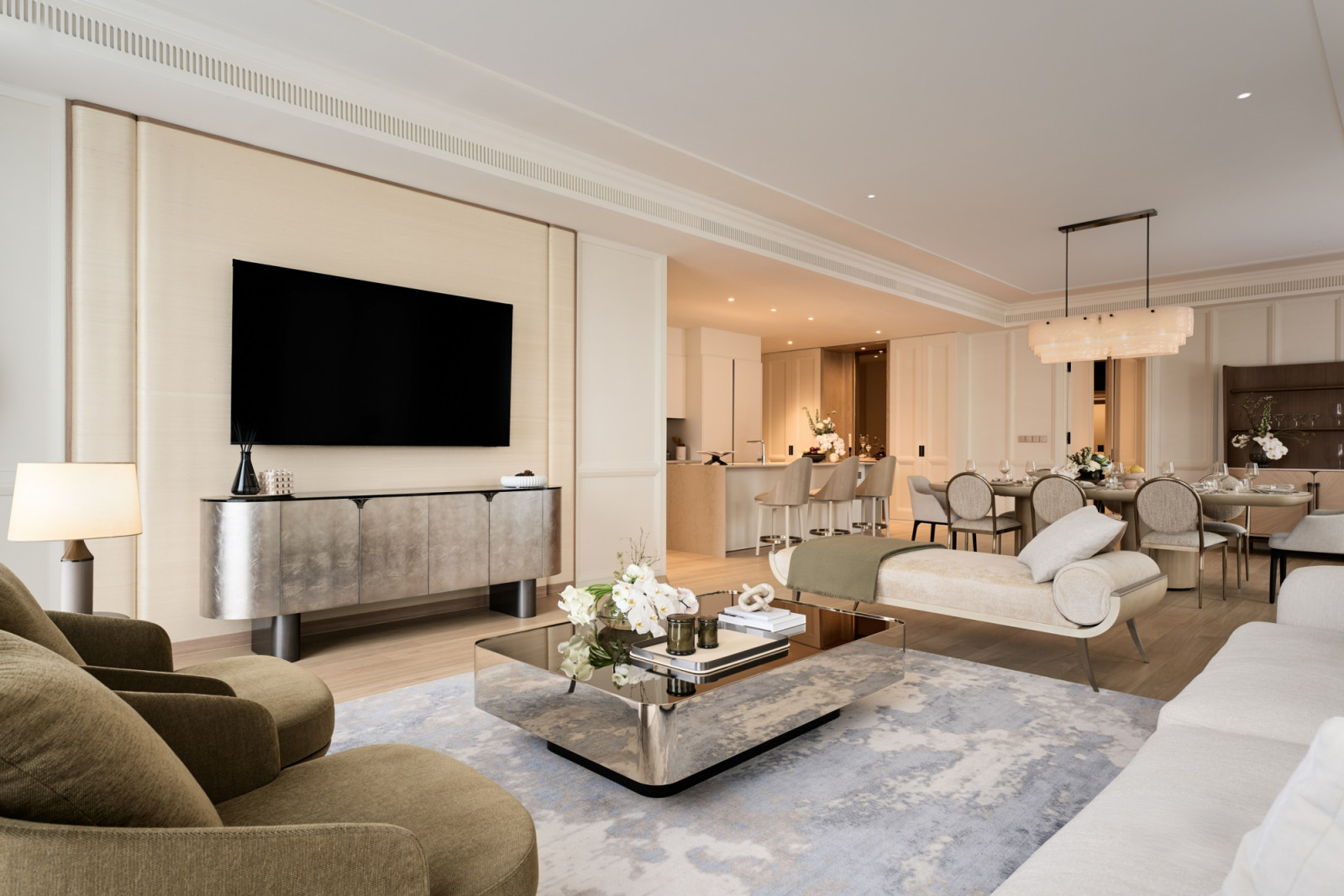 ตัวอย่างการตกแต่งภายในของโครงการ InterContinental Residences Bangkok Asoke (ภาพ: CG Capital)