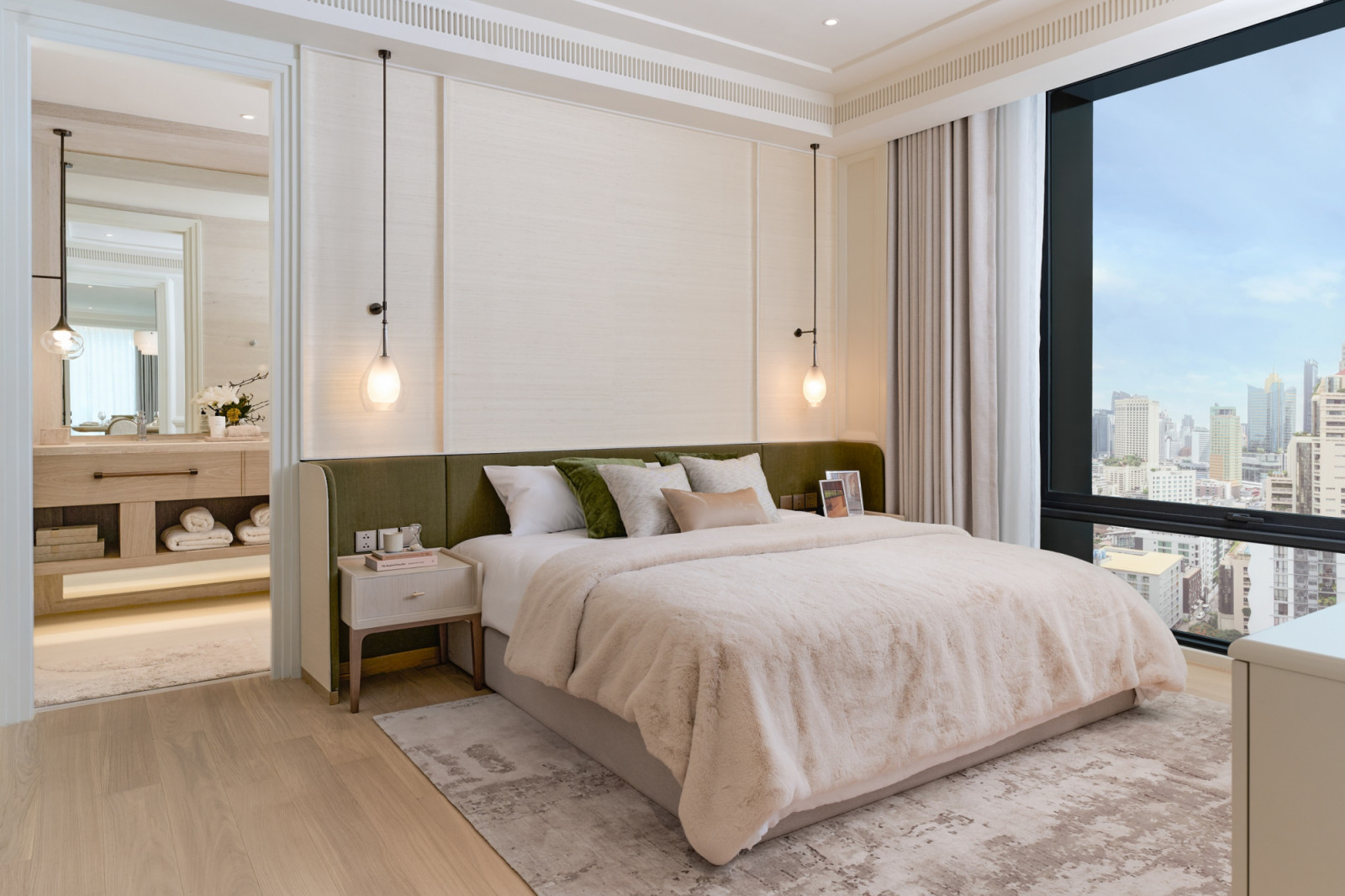 ตัวอย่างการตกแต่งภายในของโครงการ InterContinental Residences Bangkok Asoke (ภาพ: CG Capital)