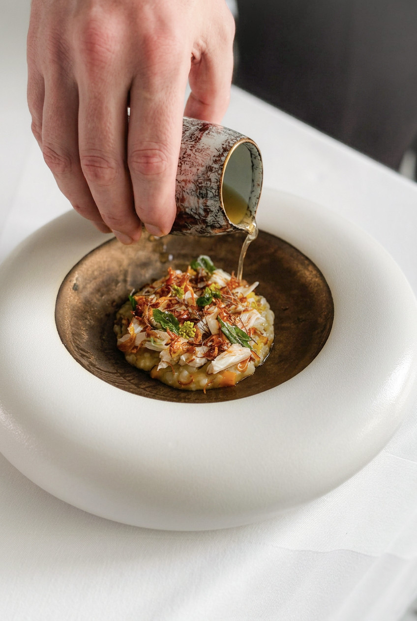 Indonesian flavours, reimagined through Apéritif's lens of fine dining
