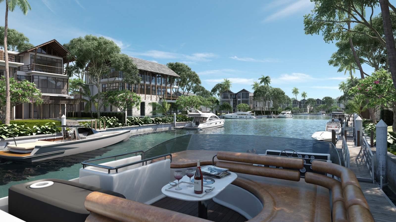 With private berthing facilities located within immediate proximity to their residences, homeowners may weave an occasional pastime into the cadence of daily life