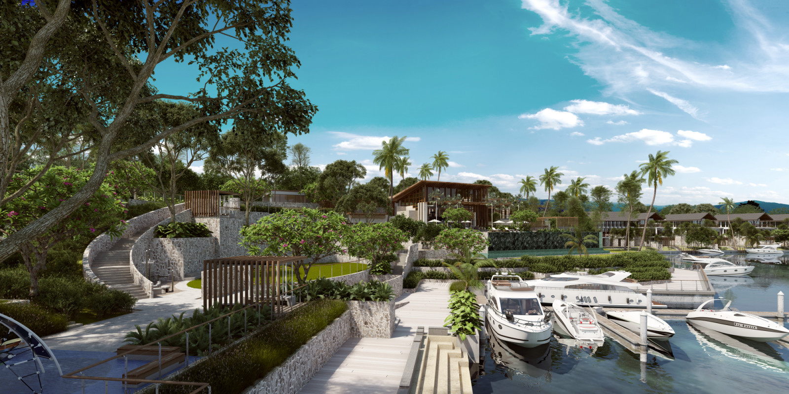 Located within Puteri Harbour in Iskandar Puteri, Johor, Emerald Bay is a 111-acre luxury waterfront enclave organised around navigable waterways and private pontoons