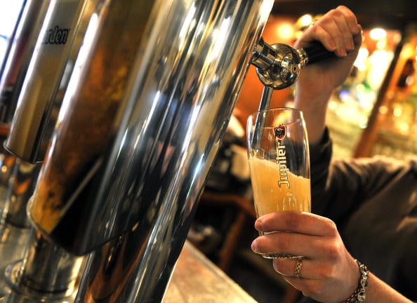 A pint of draft Jupiler beer. (Photo: Getty Images)