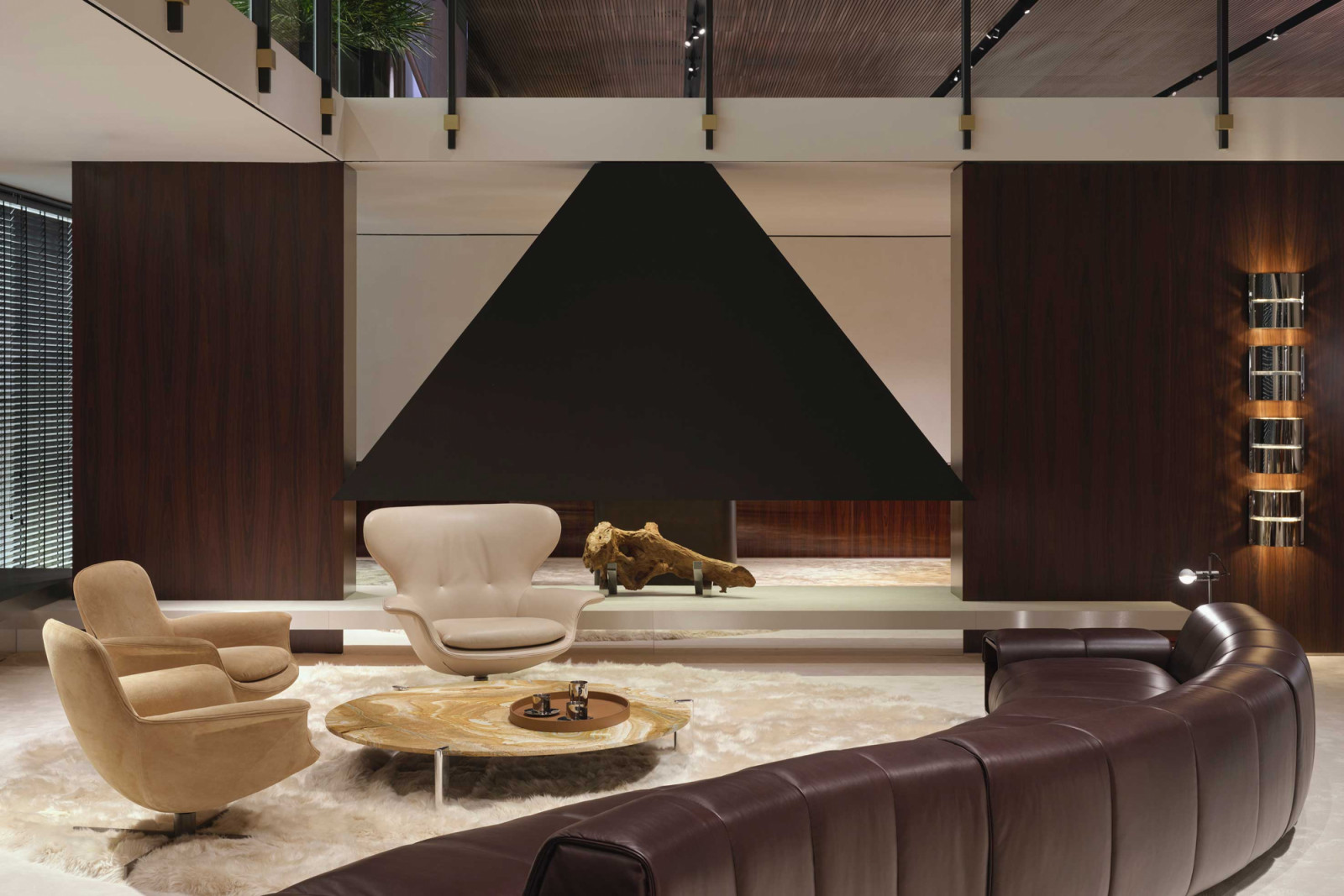 Minotti’s pavilion at Salone del Mobile 2026 features 20 Tornabuoni Arte artworks from the ‘70s