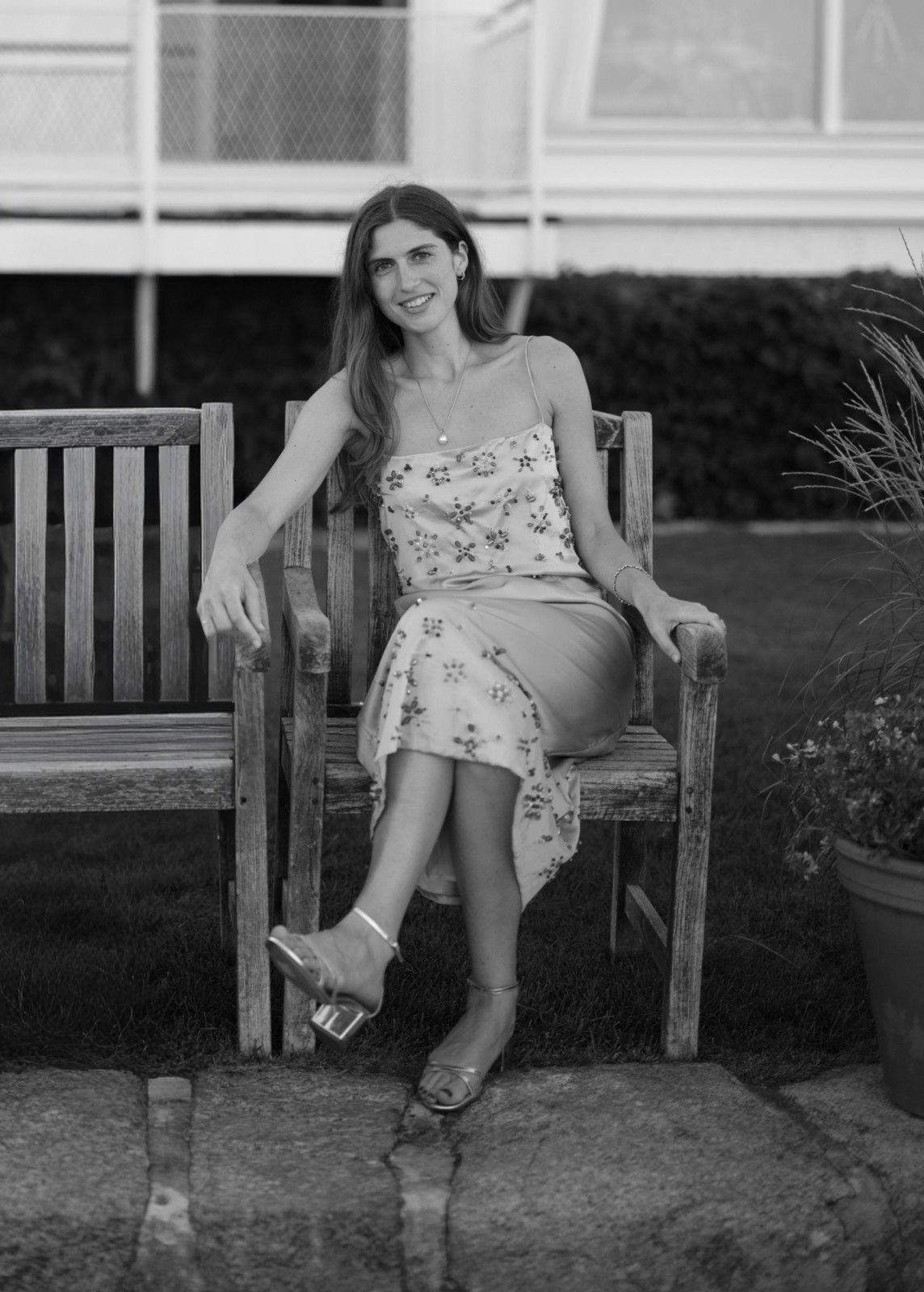 Isabella Ellis in a New England garden, where her relationship with landscape first began