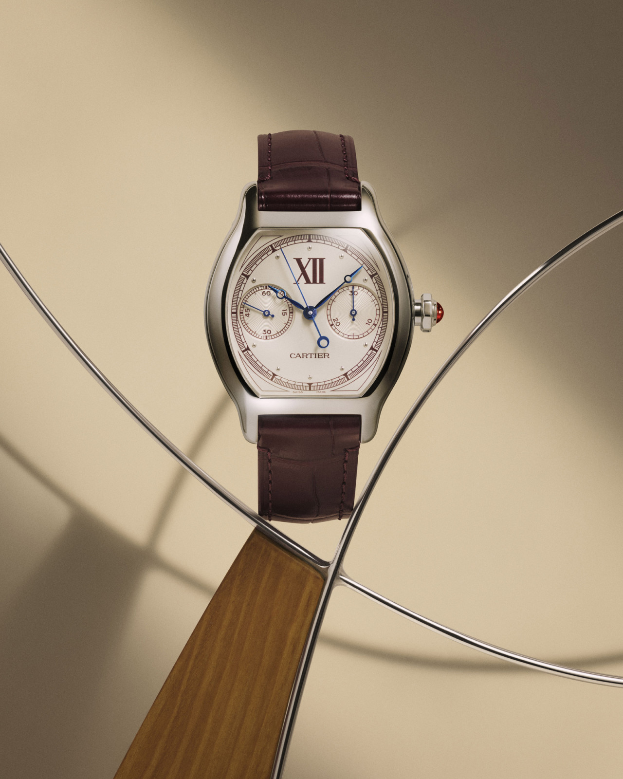 Tortue 單按鈕計時碼錶。（Photo: Cartier）