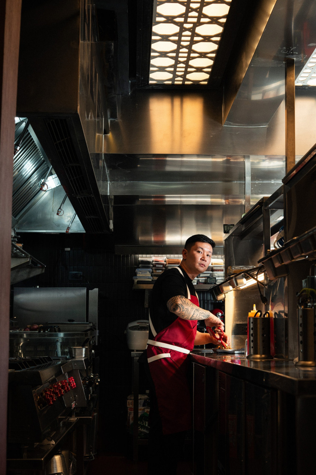 Tatler Dining - Pinoy Accent - Jorge Mendez - Chef Jorge Mendez in the kitchen