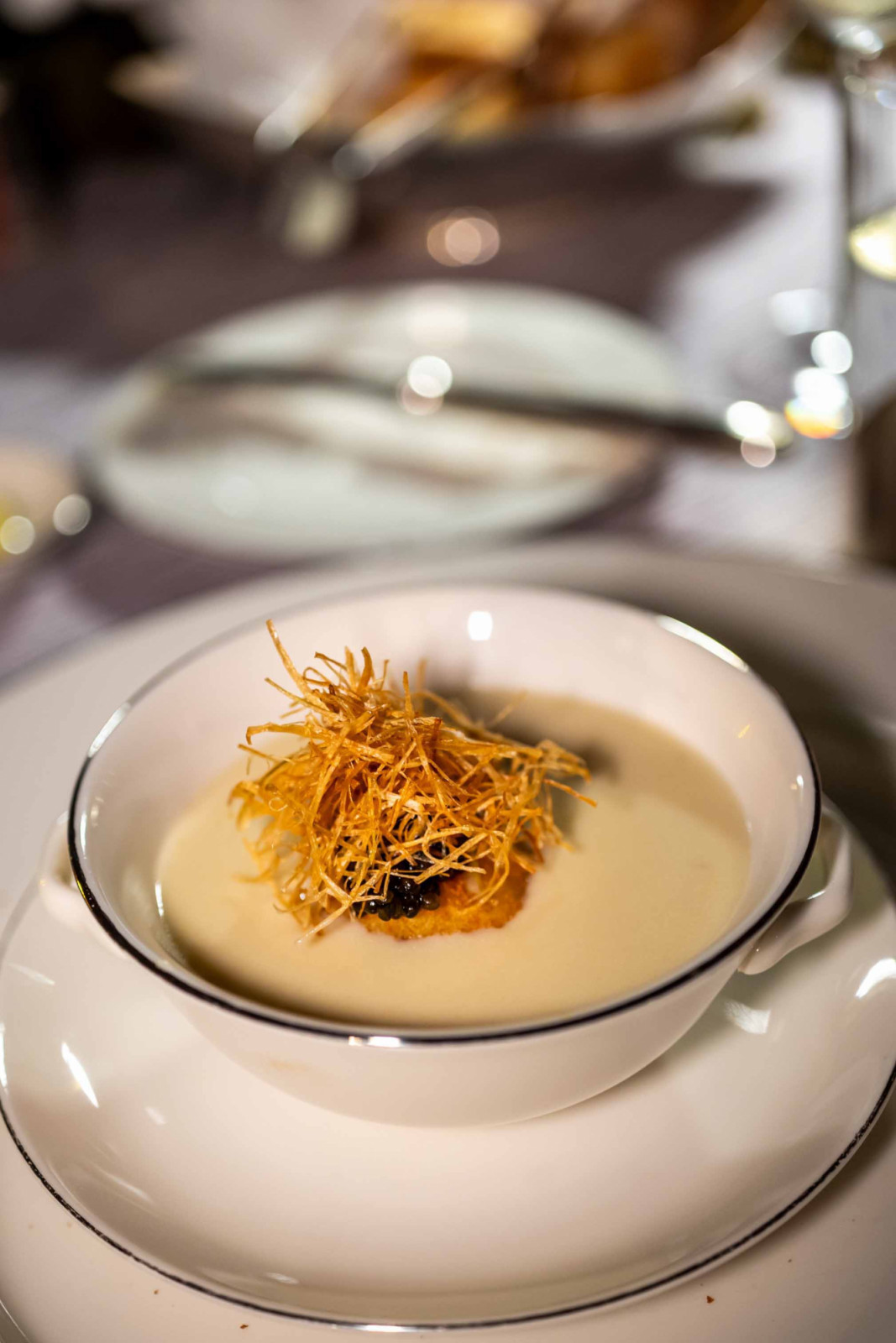 Silky potato and leek velouté