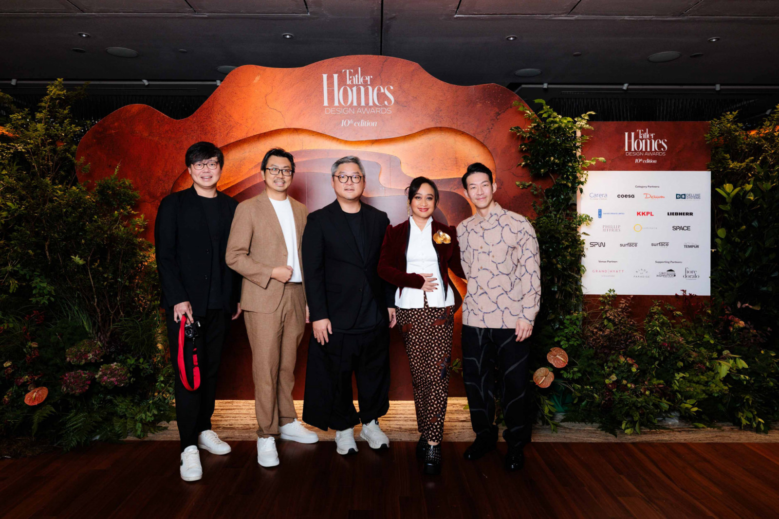 Melvin Tan, Hong Khai Seng, Tung Ching Yew, Asih Jenie and Eugene Chin