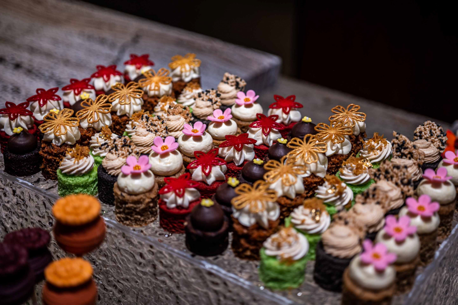 Garden themed dessert spread by Grand Hyatt Singapore