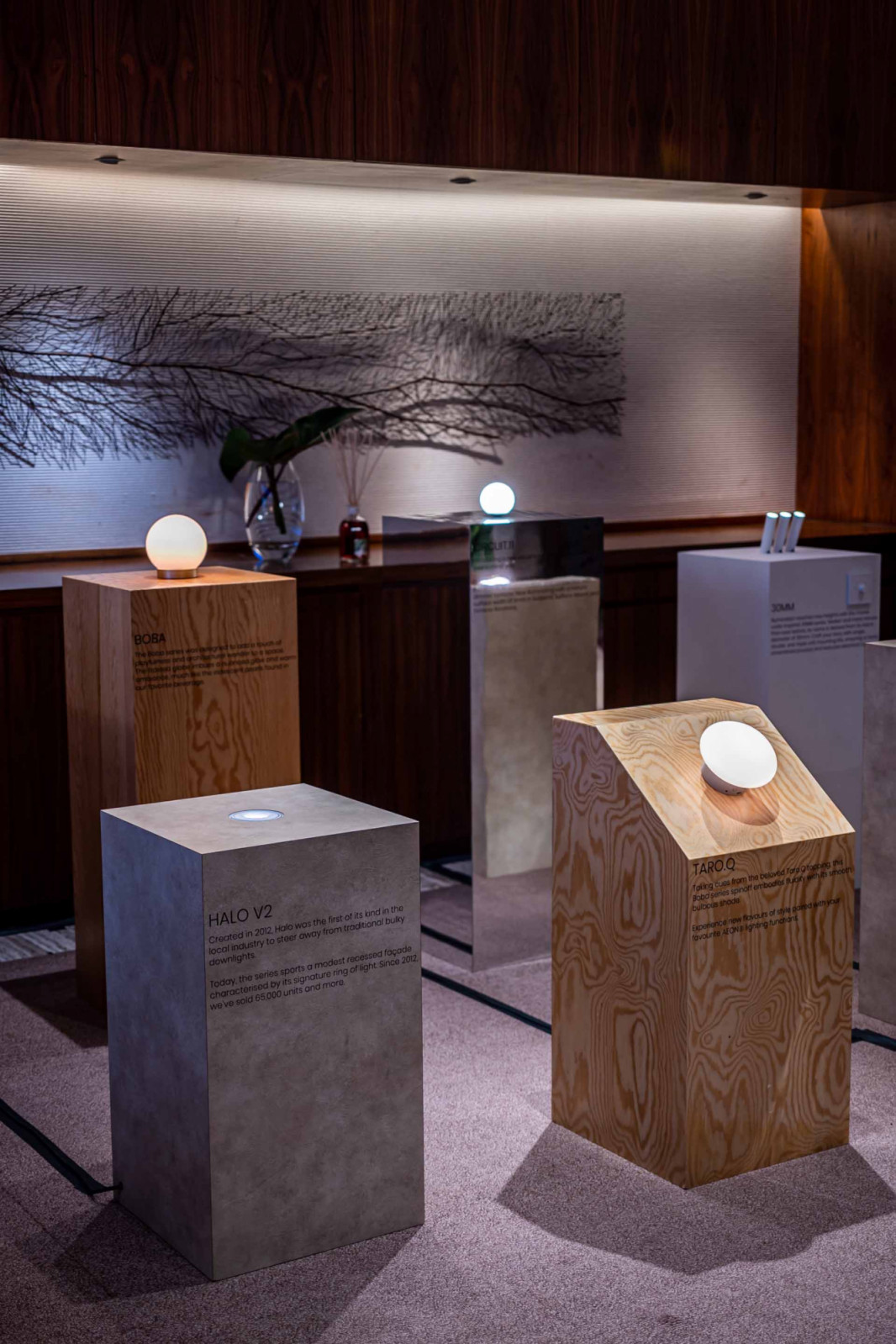 Sol Luminaire’s garden of light installation