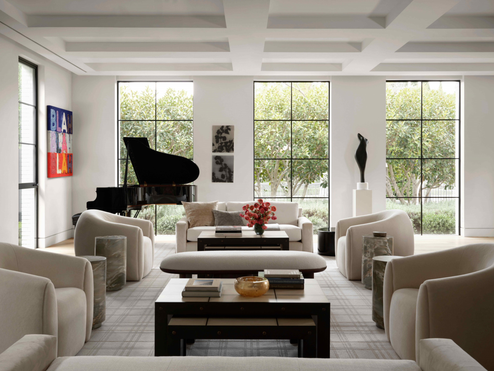 The Beverly Hills residence balances the clients’ highly social lifestyle with the intimacy required for everyday family living