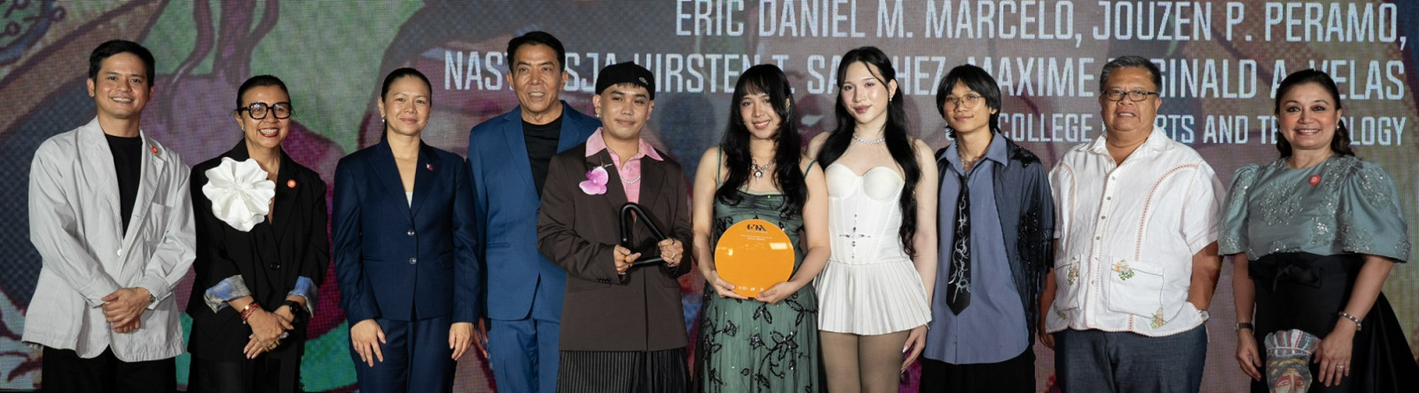 Good Design Awards Gold Award and Red Award recipients, students from CIIT College of Arts and Technology, creators of Ding! Zine Para Sa Bading