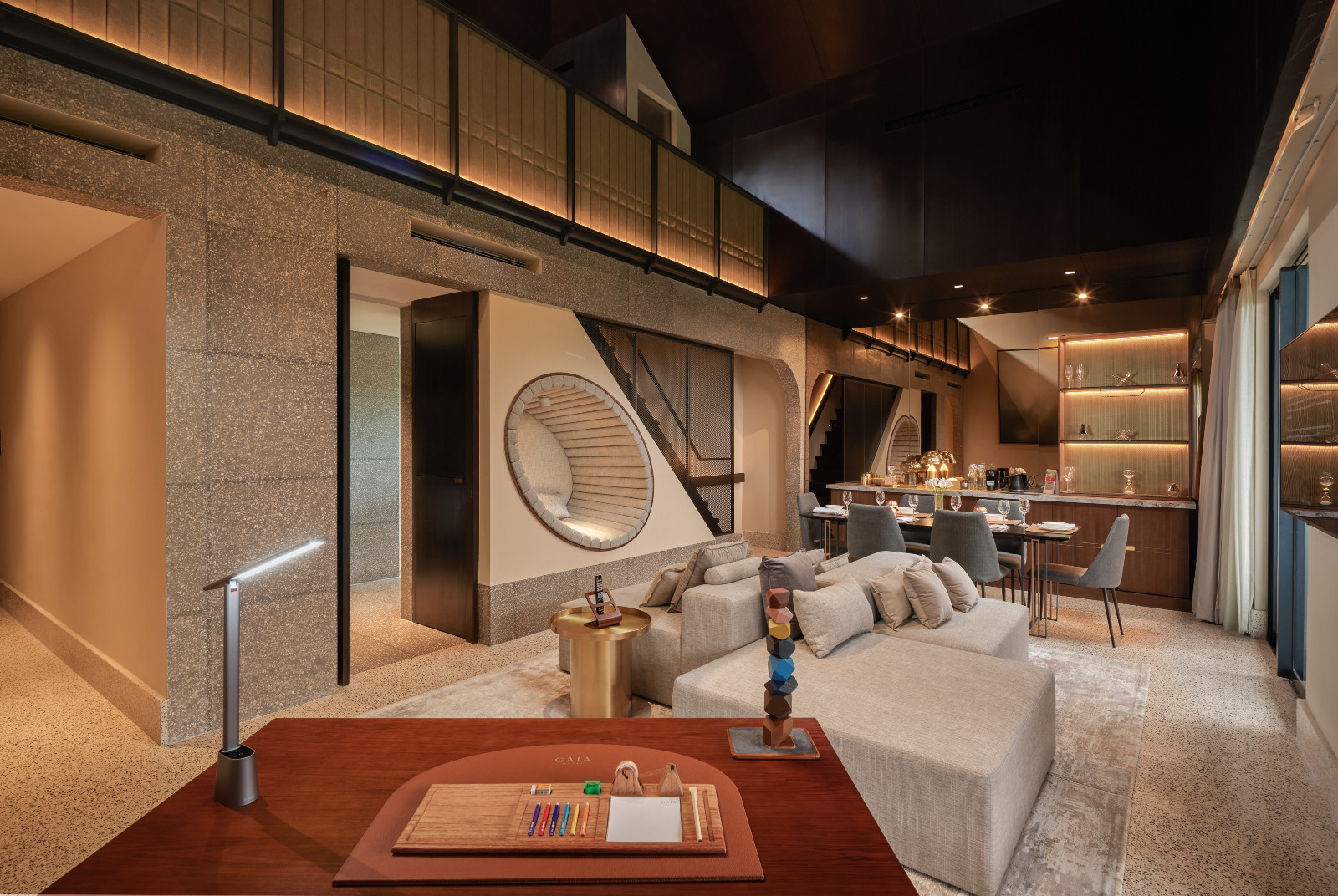 The 96m² two-level Signature Loft Suite