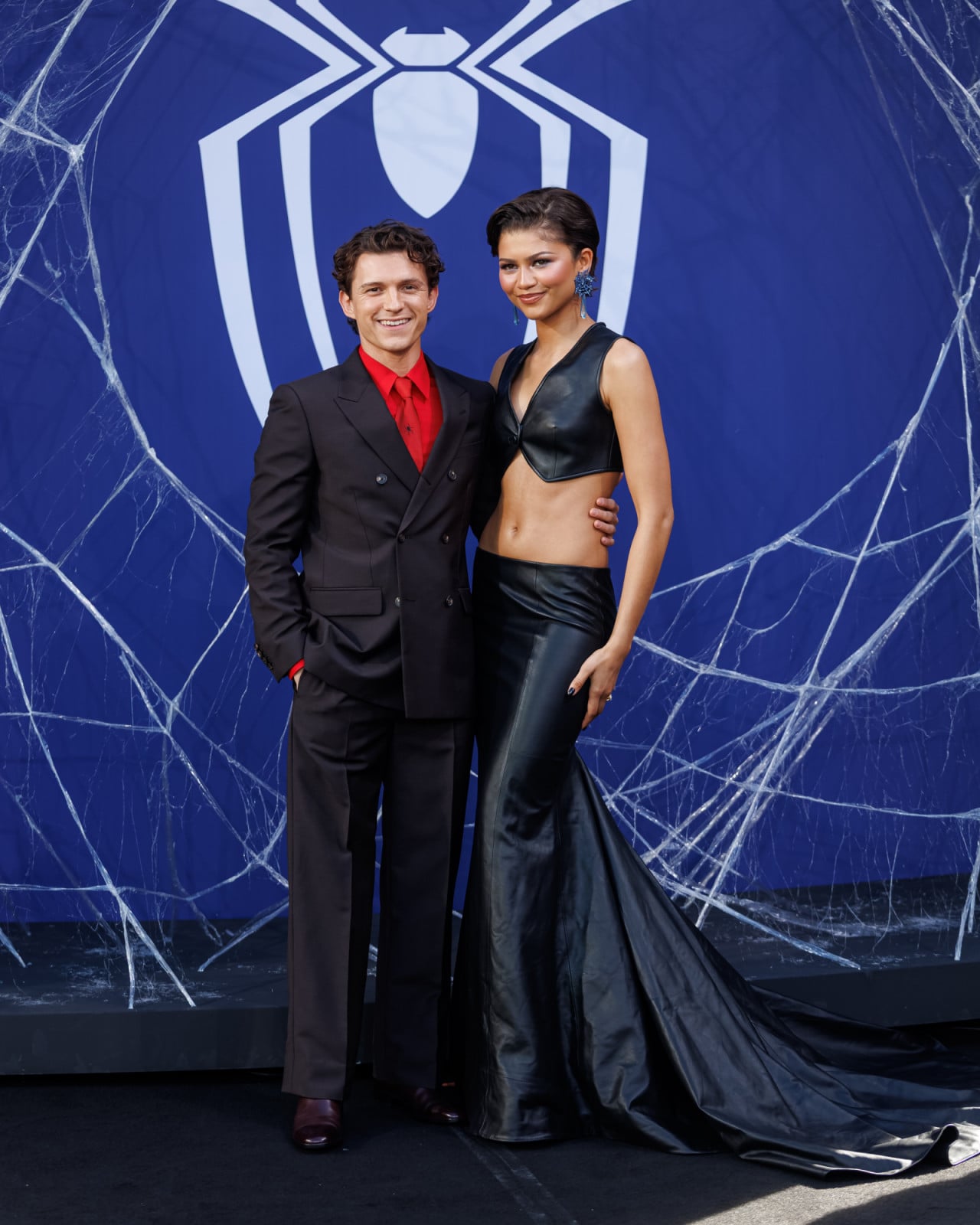 BERLIN, GERMANY - JUNE 22: Tom Holland and Zendaya attend the German Fan Event for "Spider-Man: Brand New Day" at Uber Platz on June 22, 2026 in Berlin, Germany. (Photo by Gerome Defrance/Getty Images)