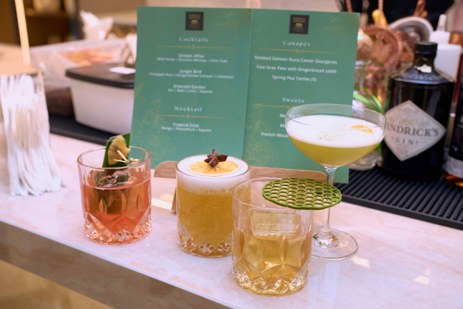 Château Dionne KL served an elegant selection of cocktails, mocktails and bite-sized creations