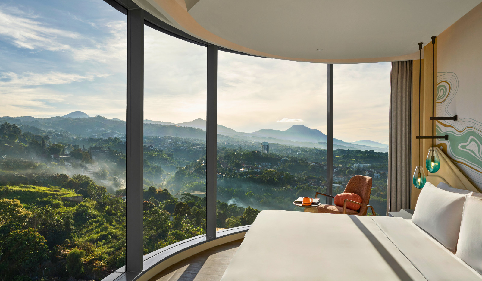 Wake up to lush green hills and moments of pure tranquilit