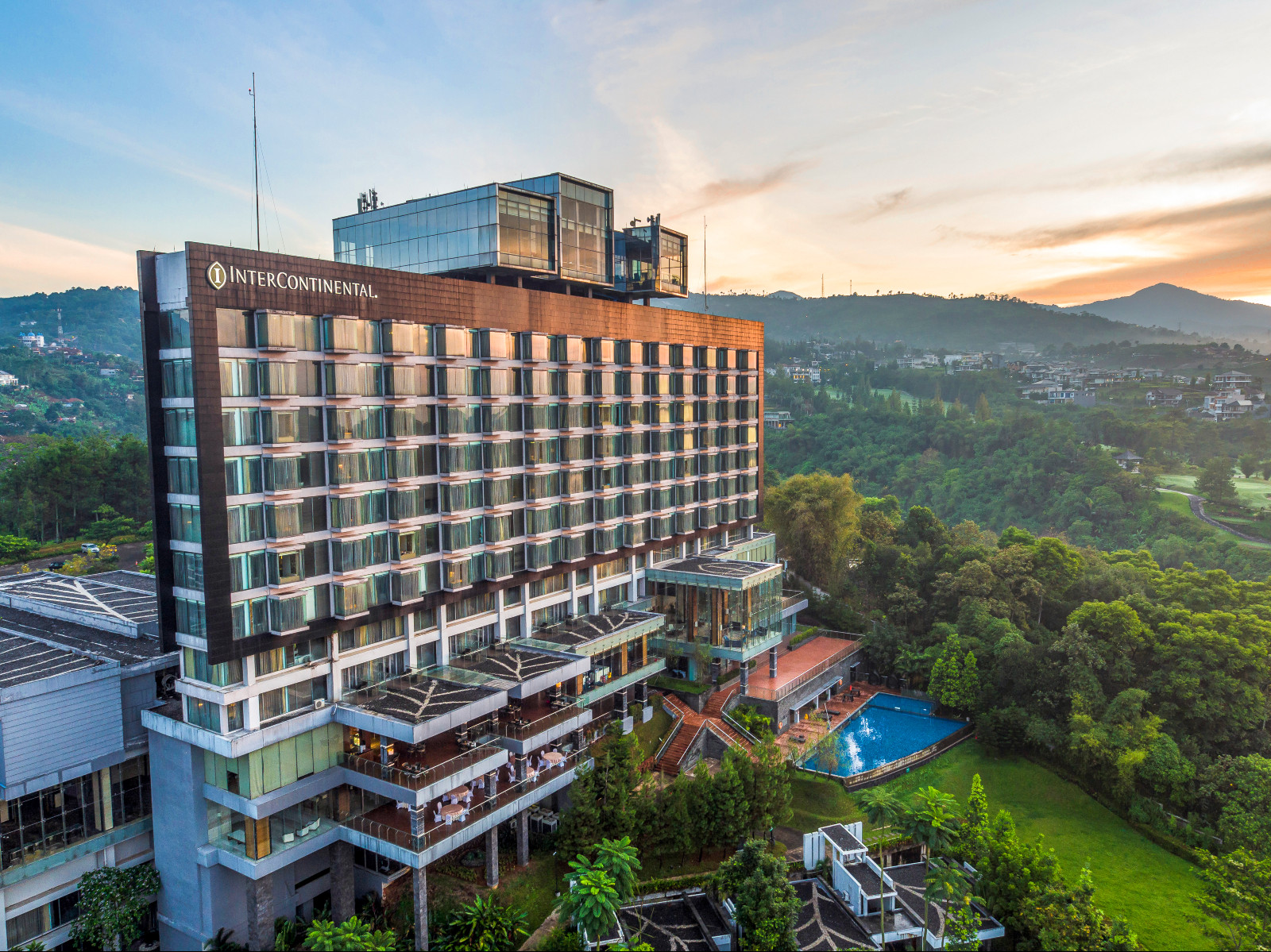 The facade of InterContinental Bandung Dago Pakar