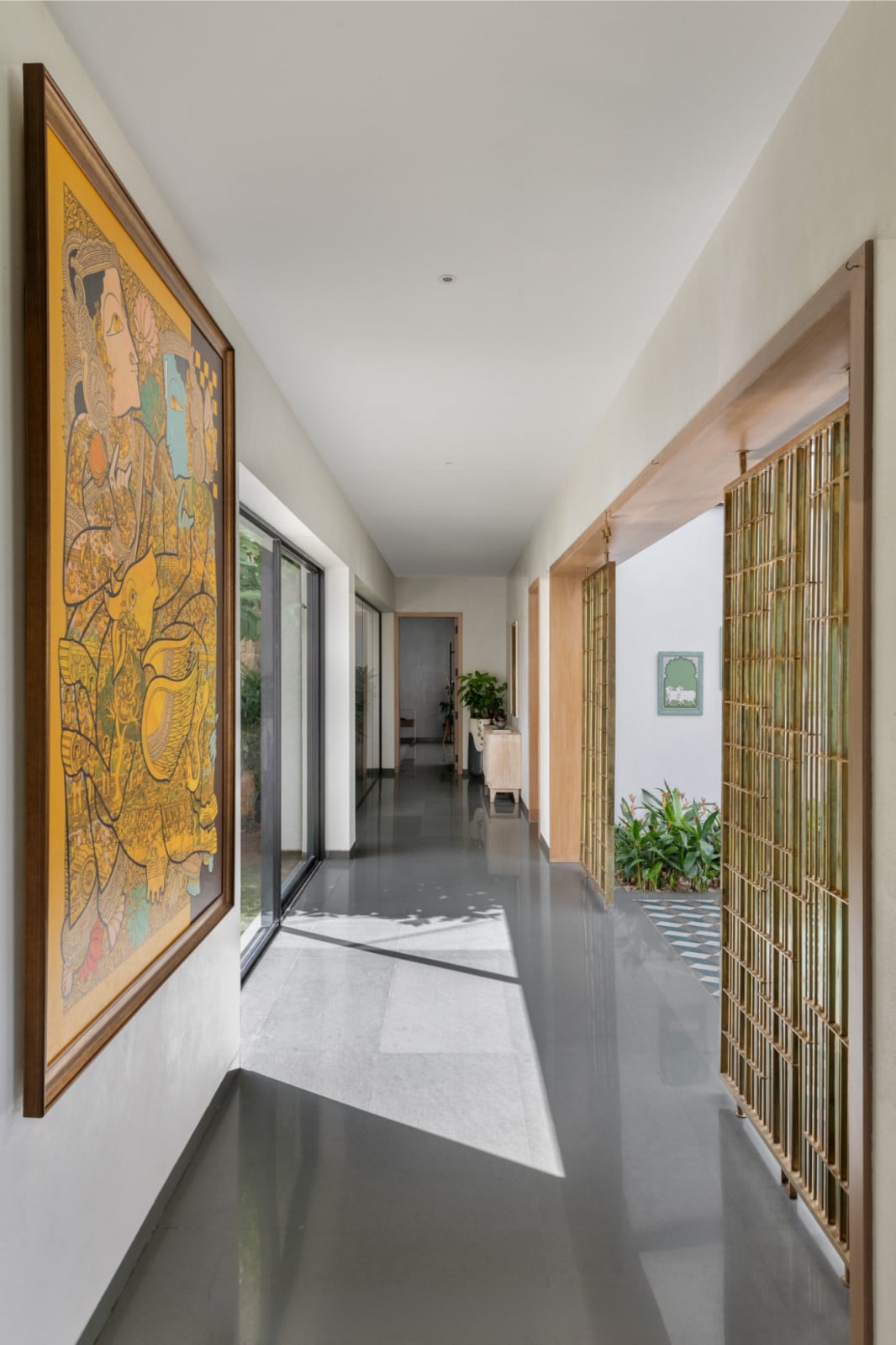 Carefully curated artworks introduce subtle points of visual interest
