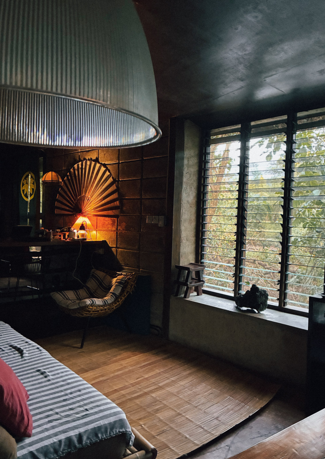 David Padadac's personal residence, situated beside the Aga Mos satellite studio in the hilly, inland part of Lio. The house originally had two small rooms with no kitchen or living space. Rather than overbuilding, David added only what was genuinely needed, working around the existing structure
