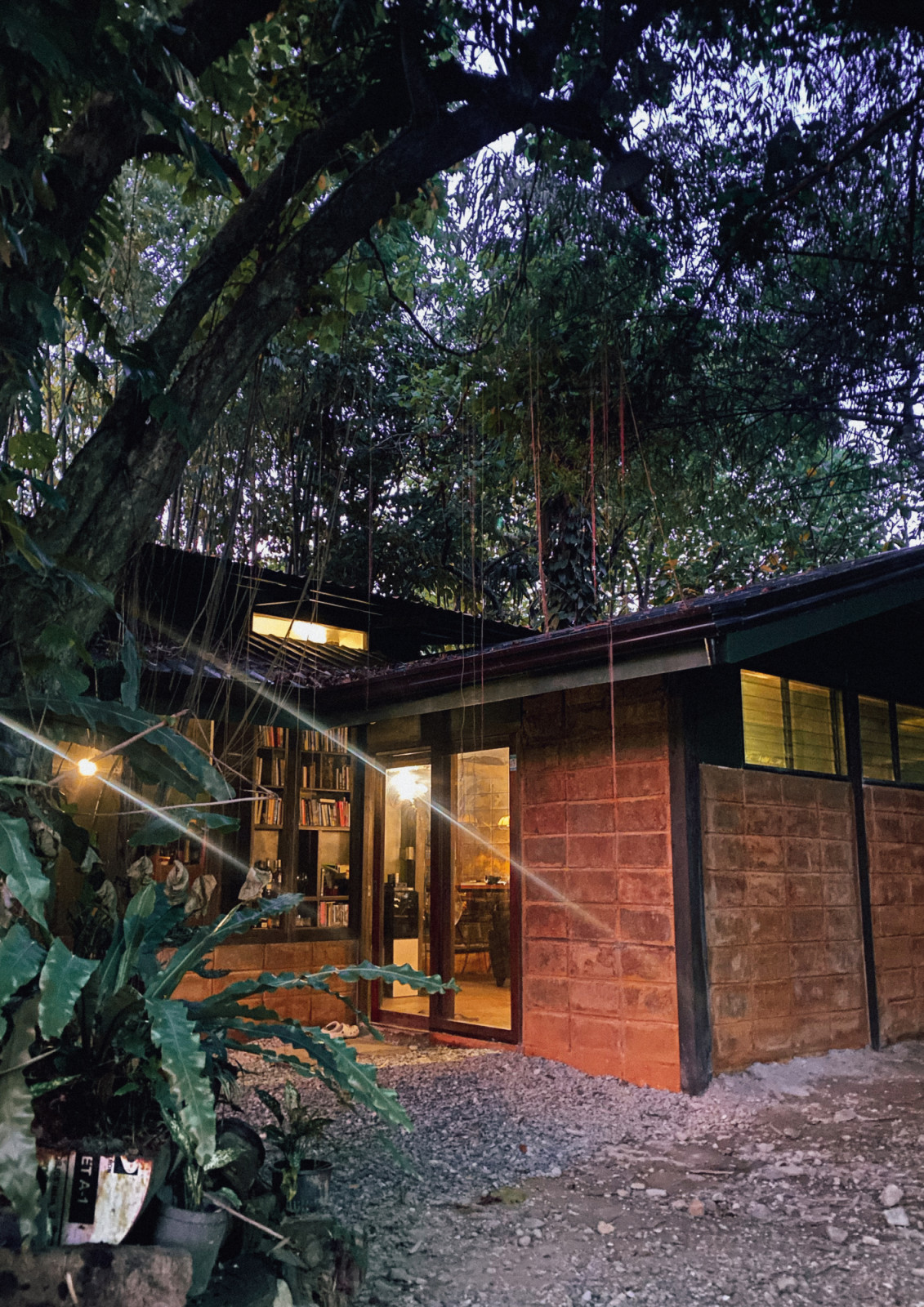 David Padadac's personal residence, situated beside the Aga Mos satellite studio in the hilly, inland part of Lio. The house originally had two small rooms with no kitchen or living space. Rather than overbuilding, David added only what was genuinely needed, working around the existing structure