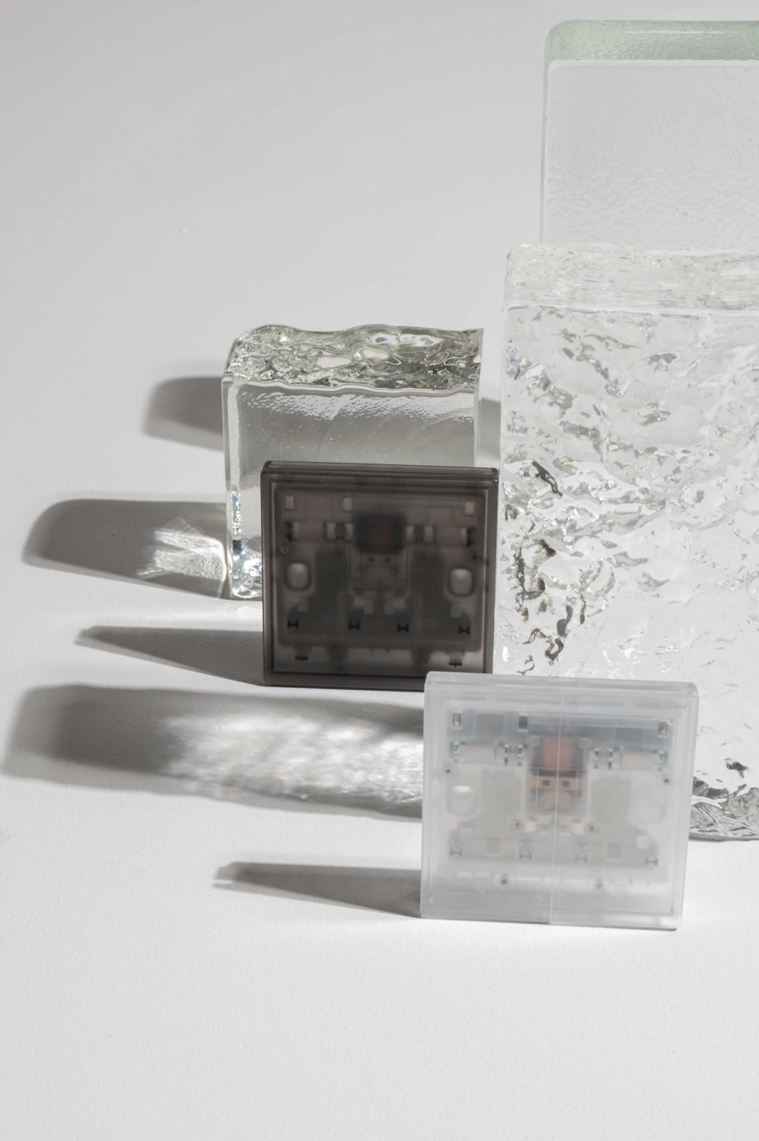 The translucent casing of the iKinetic Switch reveals its internal craft