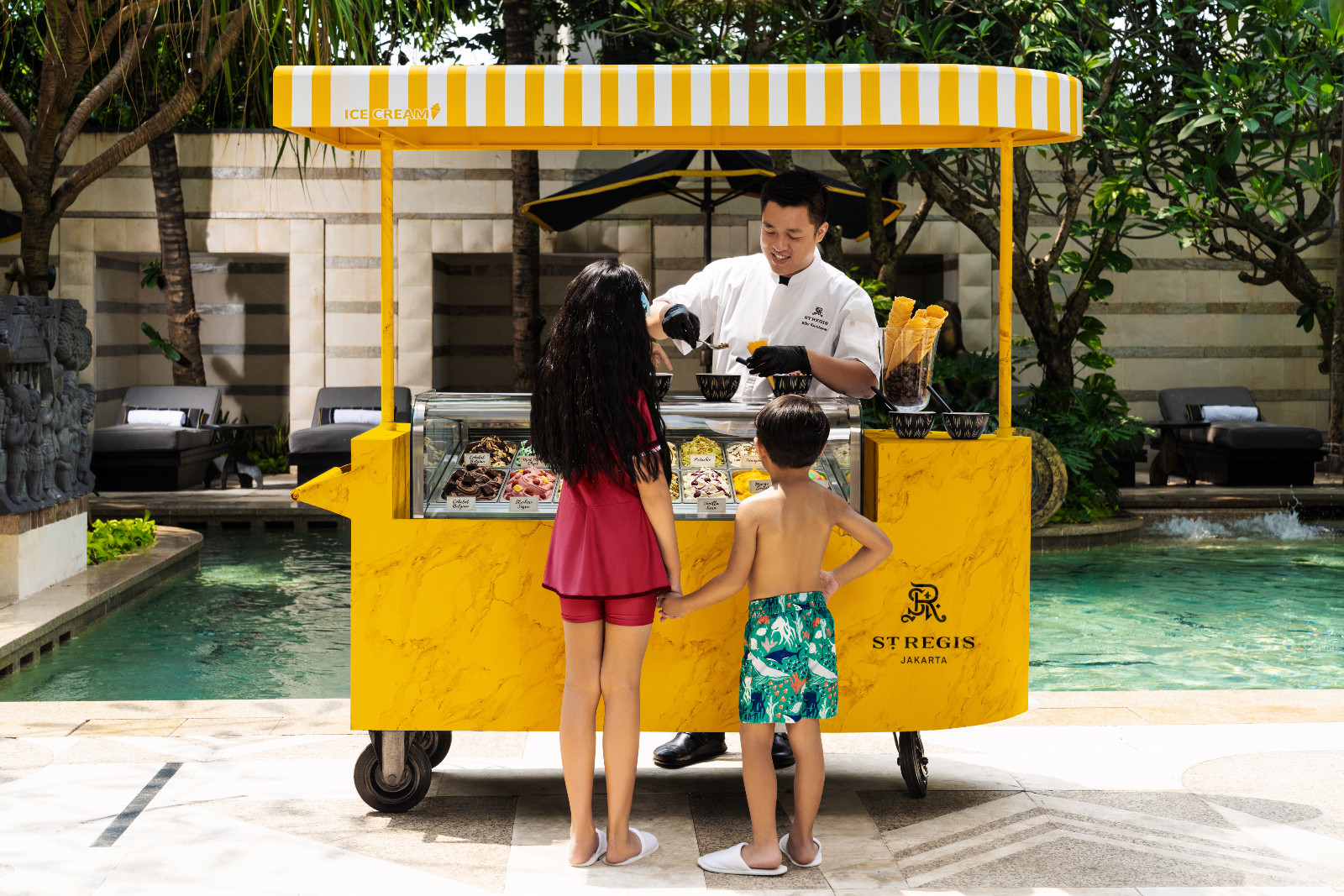 The entire hotel transforms into a playground for little ones