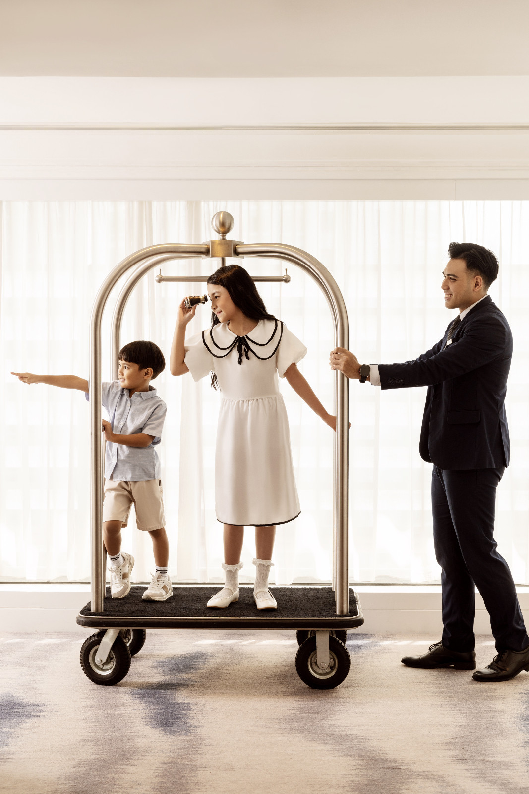 The entire hotel transforms into a playground for little ones