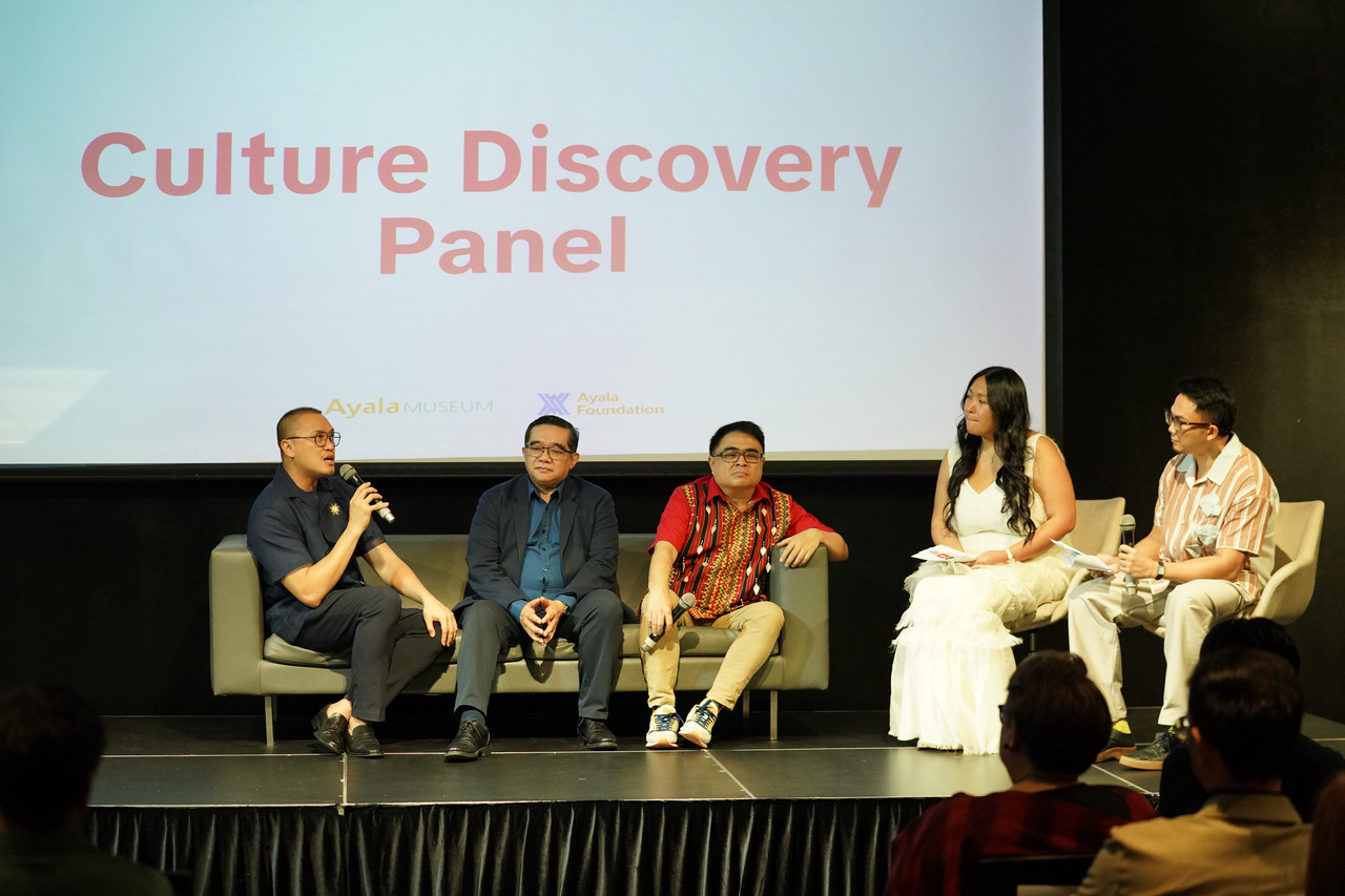 Jorell Legaspi, Dennis Marasigan, Dr Ivan Anthony Henares, Bea Bautista and Mori Rodriguez during the Culture Discovery Panel at TikTok Content Camp: Arts and Culture Advocacy Edition (Photo: courtesy of EON)