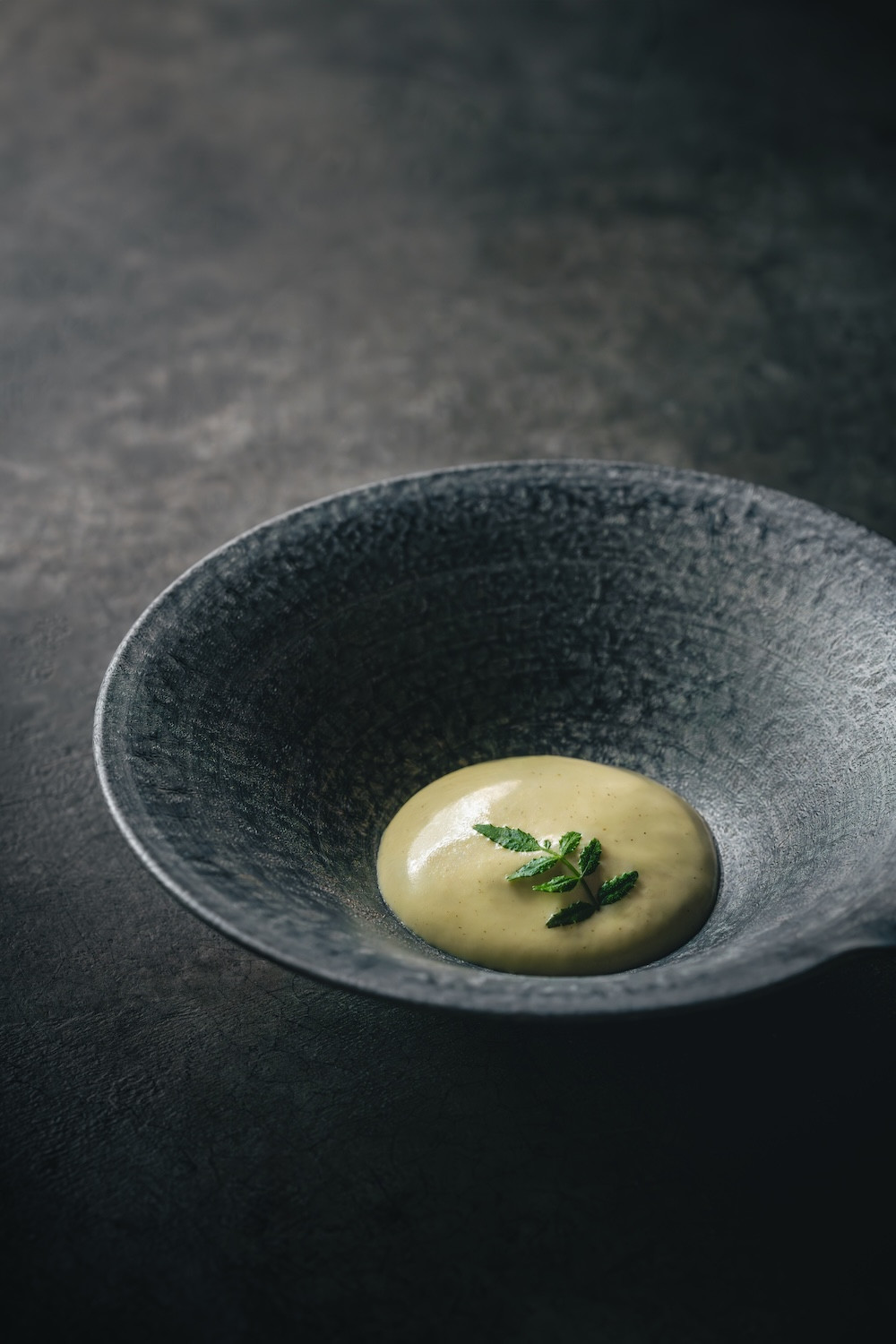 Cloudstreet’s green lip abalone, basil, edamame and zucchini