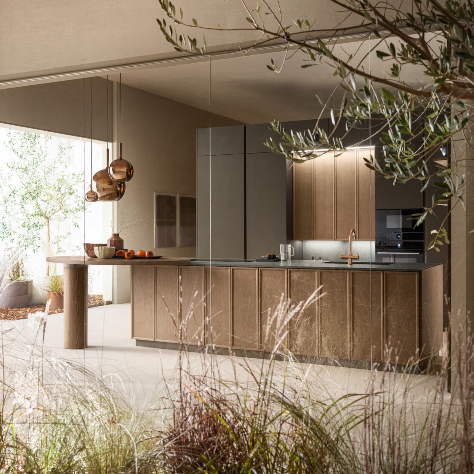 Scavolini systems are designed to bridge the culinary workspace with the wider social spaces of the home