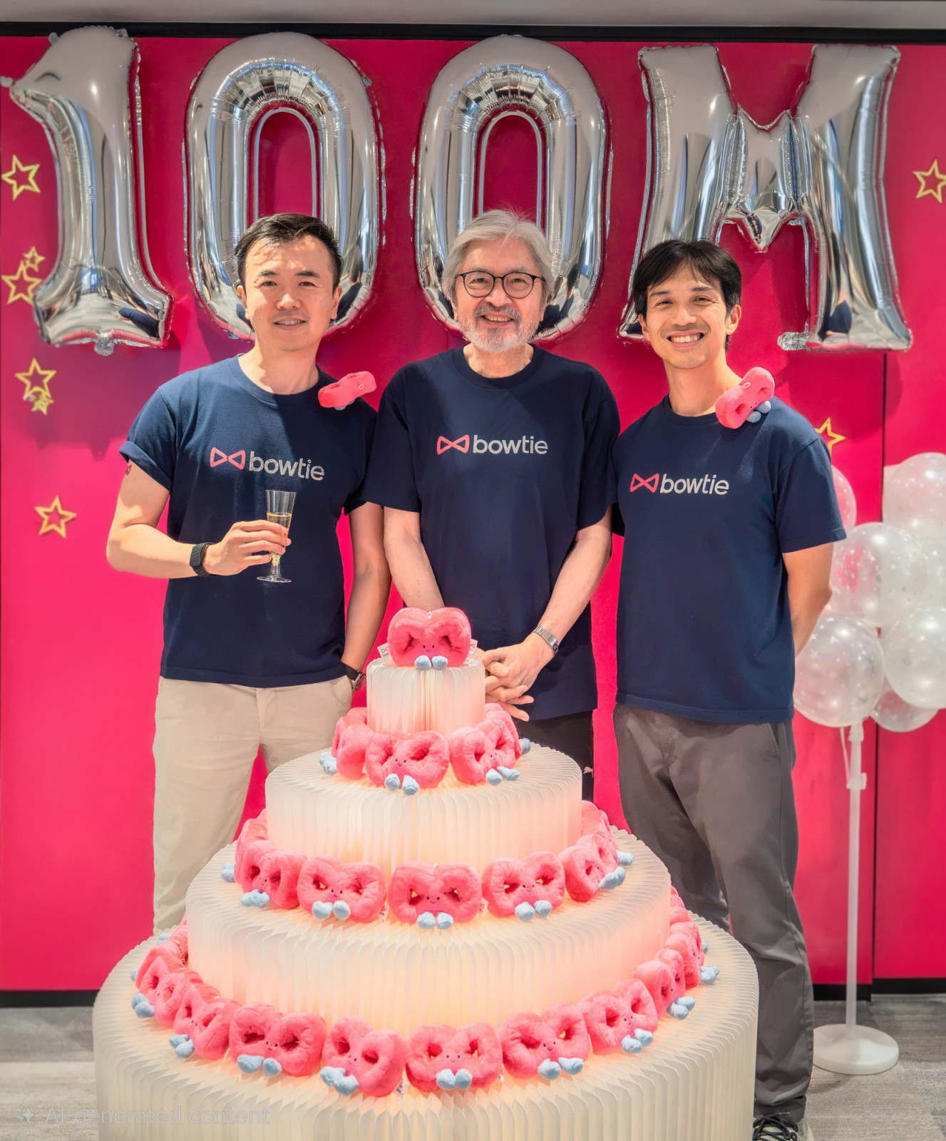 From left: Fred Ngan, co-founder of Bowtie; John Tsang, former financial secretary of Hong Kong and senior advisor at Bowtie; Michael Chan, co-founder and CEO of Bowtie. (Photo: Courtesy of Bowtie)
