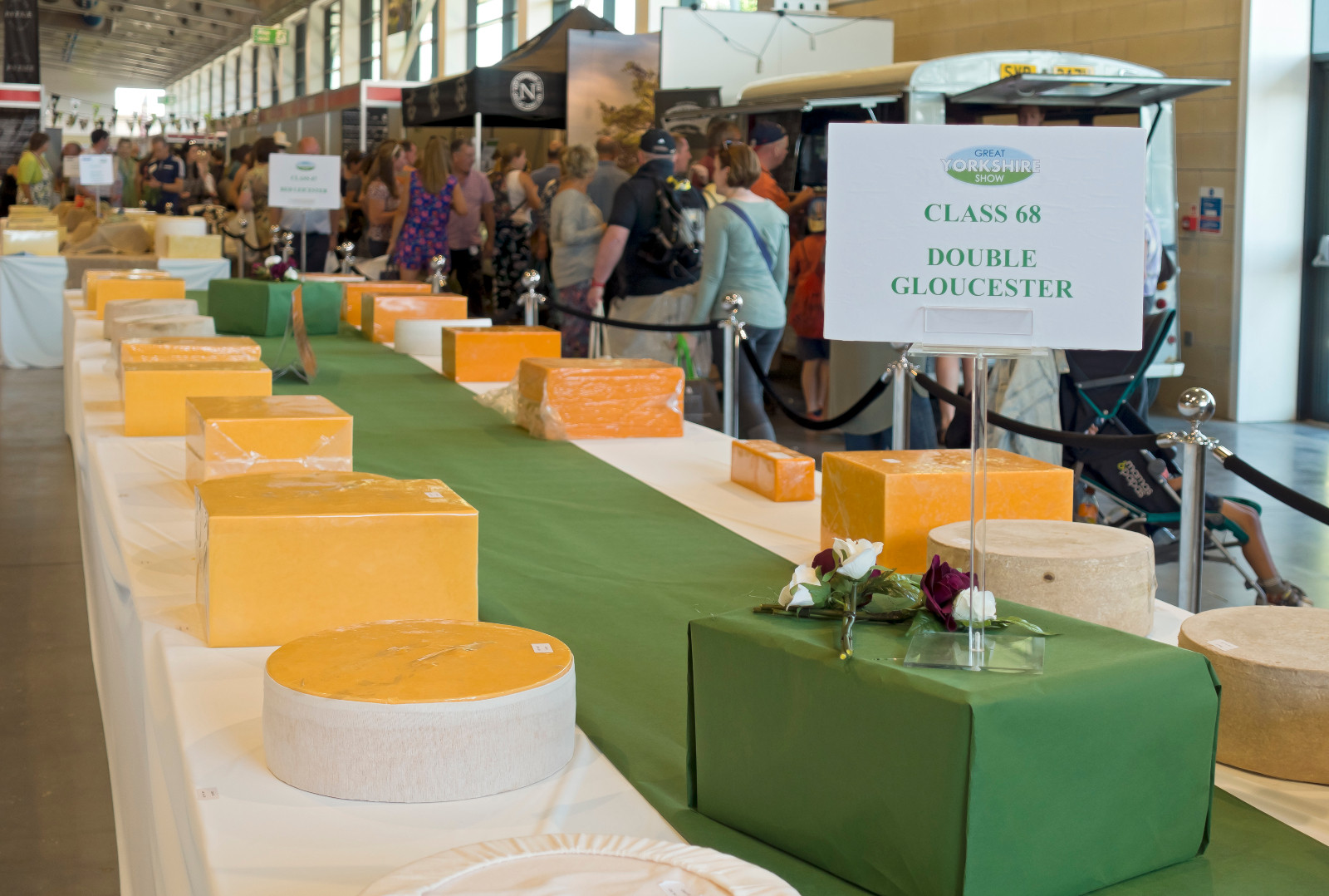 This semi-hard, slightly nutty cheese is famously celebrated each year during the chaotic Cooper’s Hill Cheese-Rolling race in Gloucestershire. (Photo: Getty Images)