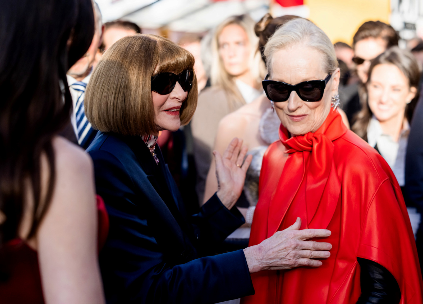 Anna Wintour and Meryl Streep attends the world premiere of The Devil Wears Prada 2 at Lincoln Center in New York, New York on April 20, 2026. (Photo by TheStewartofNY/Getty Images for 20th Century Studios )