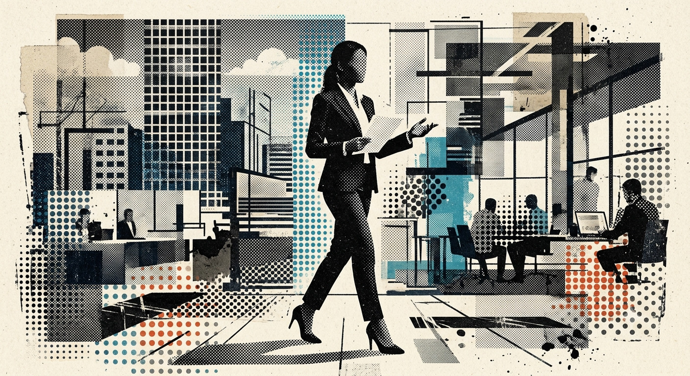 A female corporate leader wearing a suit. (Photo: generated by Google Gemini)