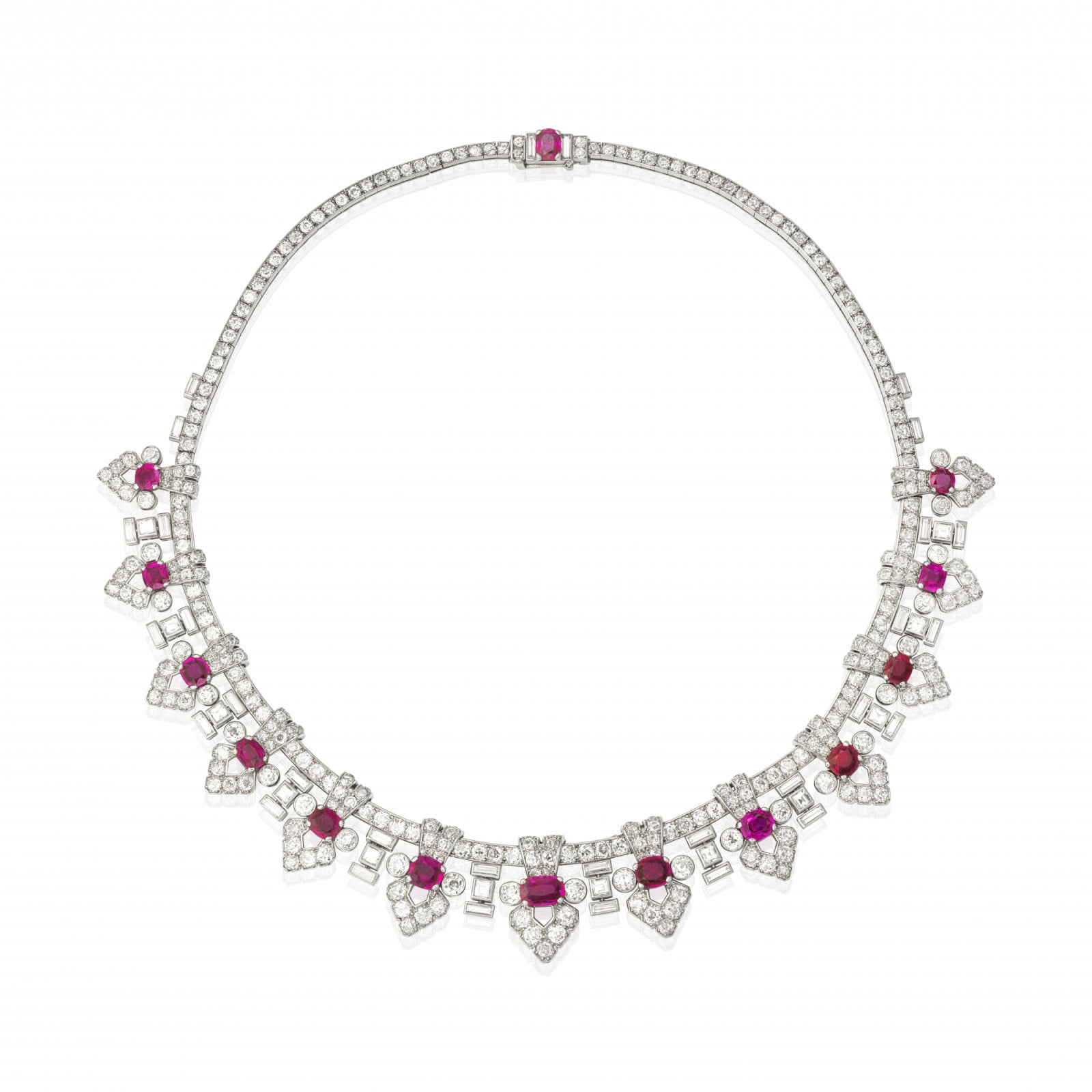 Cartier ruby and diamond necklace, circa 1935 (Photo: courtesy of Bonhams)