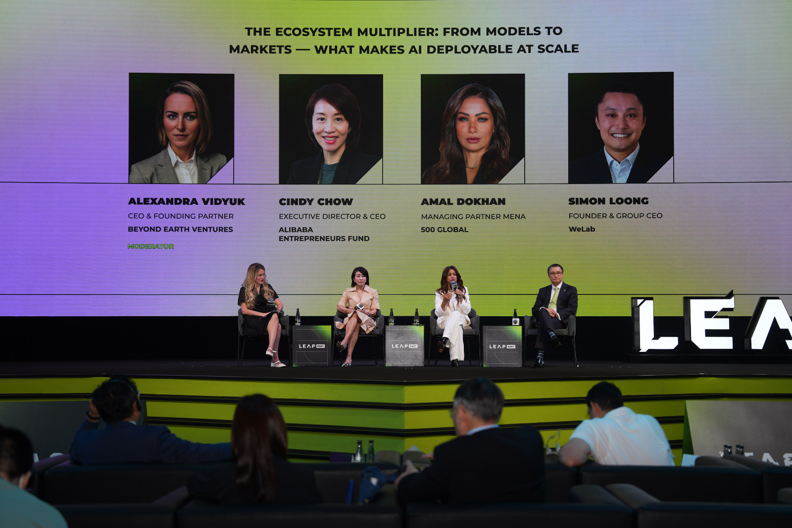 WeLab founder and group CEO, Simon Loong, speaking at the LEAP East tech conference in July 2026 (Photo: courtesy of LEAP East)