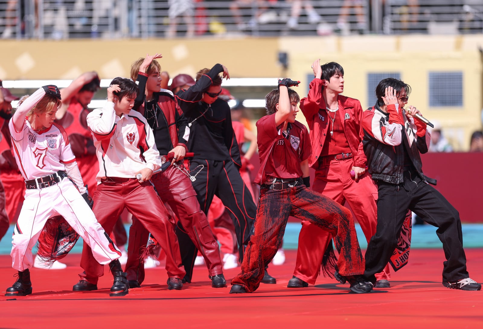From surprise guest appearances to one of the most talked-about musical line-ups of the year, the tournament's closing night sparked conversations that extended far beyond the result on the pitch. In photo: Jimin, Suga, V, RM, J-Hope, Jin and Jungkook of BTS during the Topps Final half-time show at the FIFA World Cup 2026 Final (Photo: Carl Recine/Getty Images)