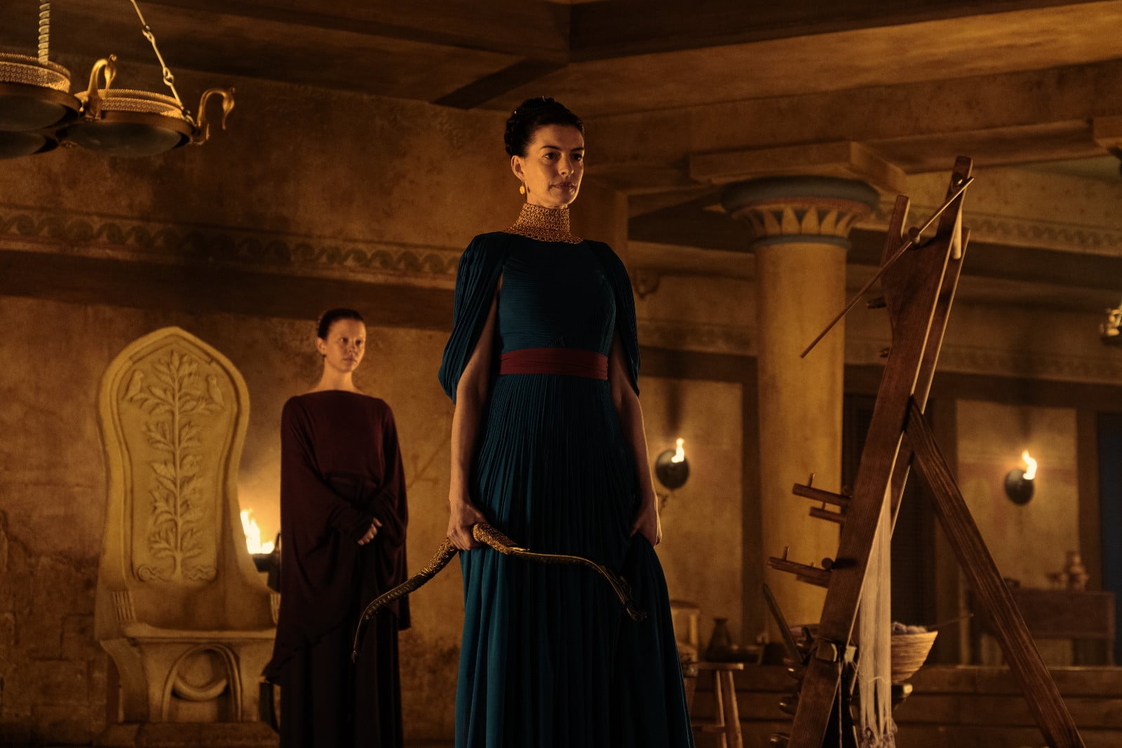 Anne Hathaway's Penelope and Matt Damon's Odysseus anchor The Odyssey with a love story defined by unwavering devotion (Photo: Universal Pictures)